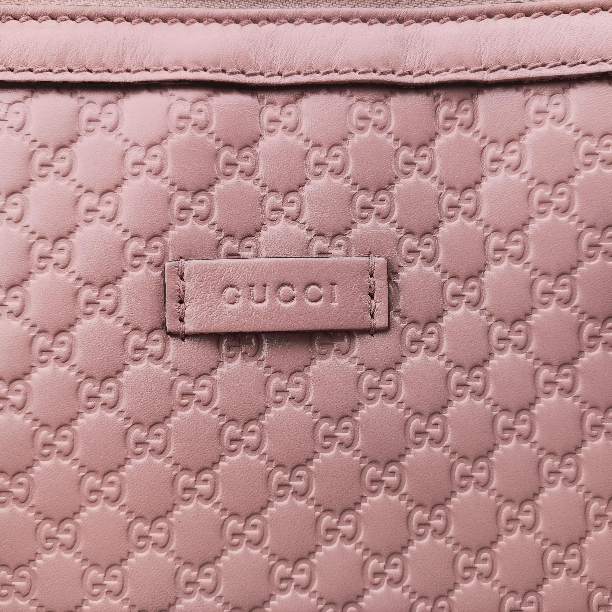 Pre-owned Gucci Microguccissima Pink Leather 449655 handbag | stylenewstar
