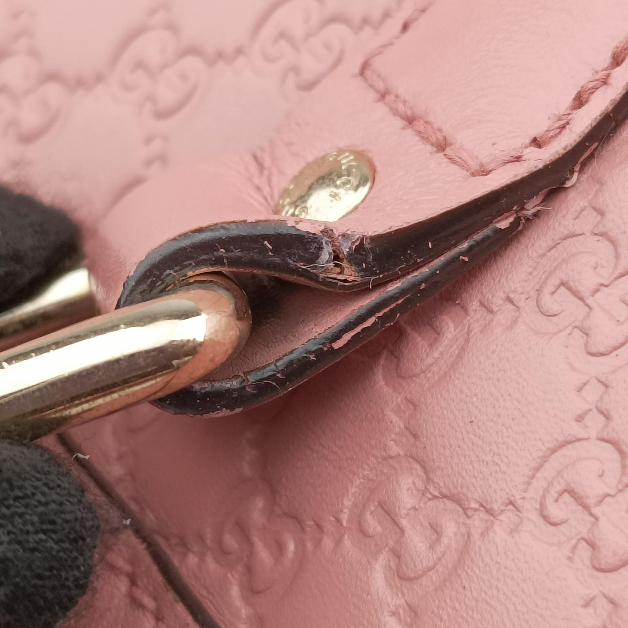 Pre-owned Gucci Microguccissima Pink Leather 449655 handbag | stylenewstar