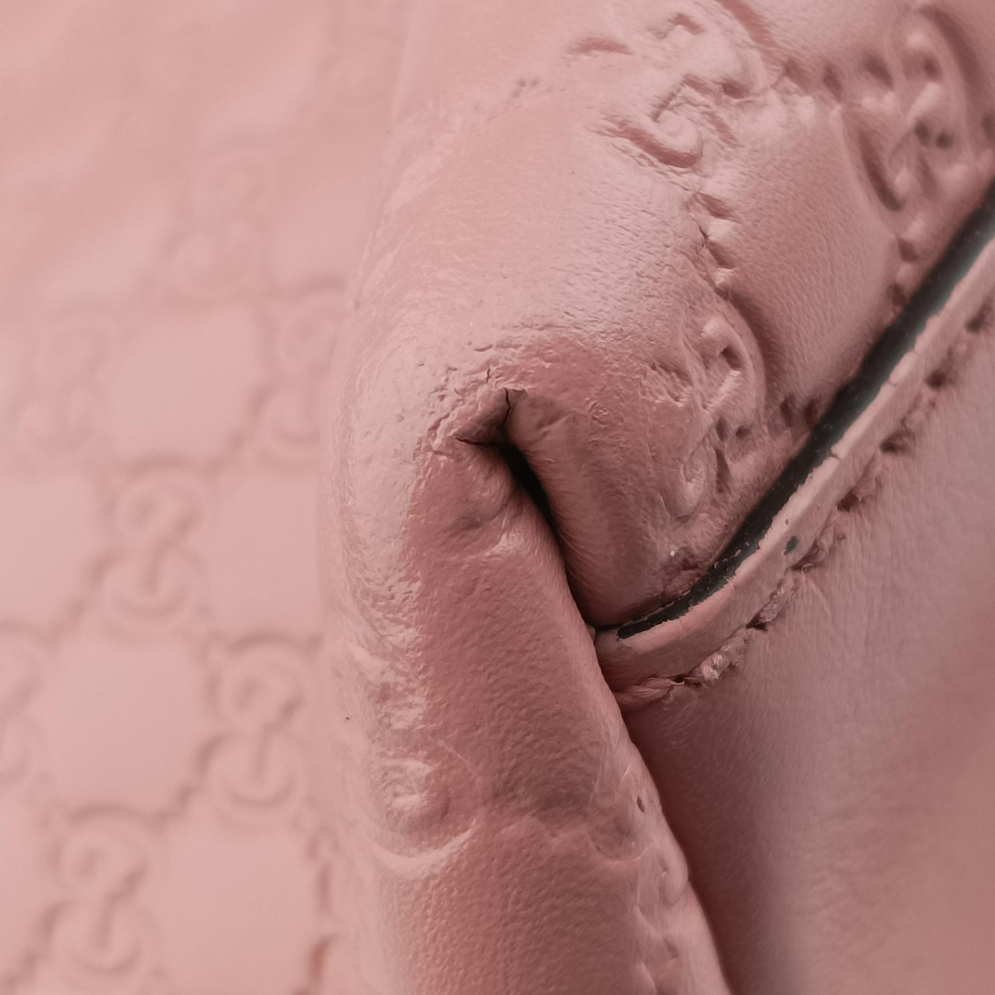 Pre-owned Gucci Microguccissima Pink Leather 449655 handbag | stylenewstar