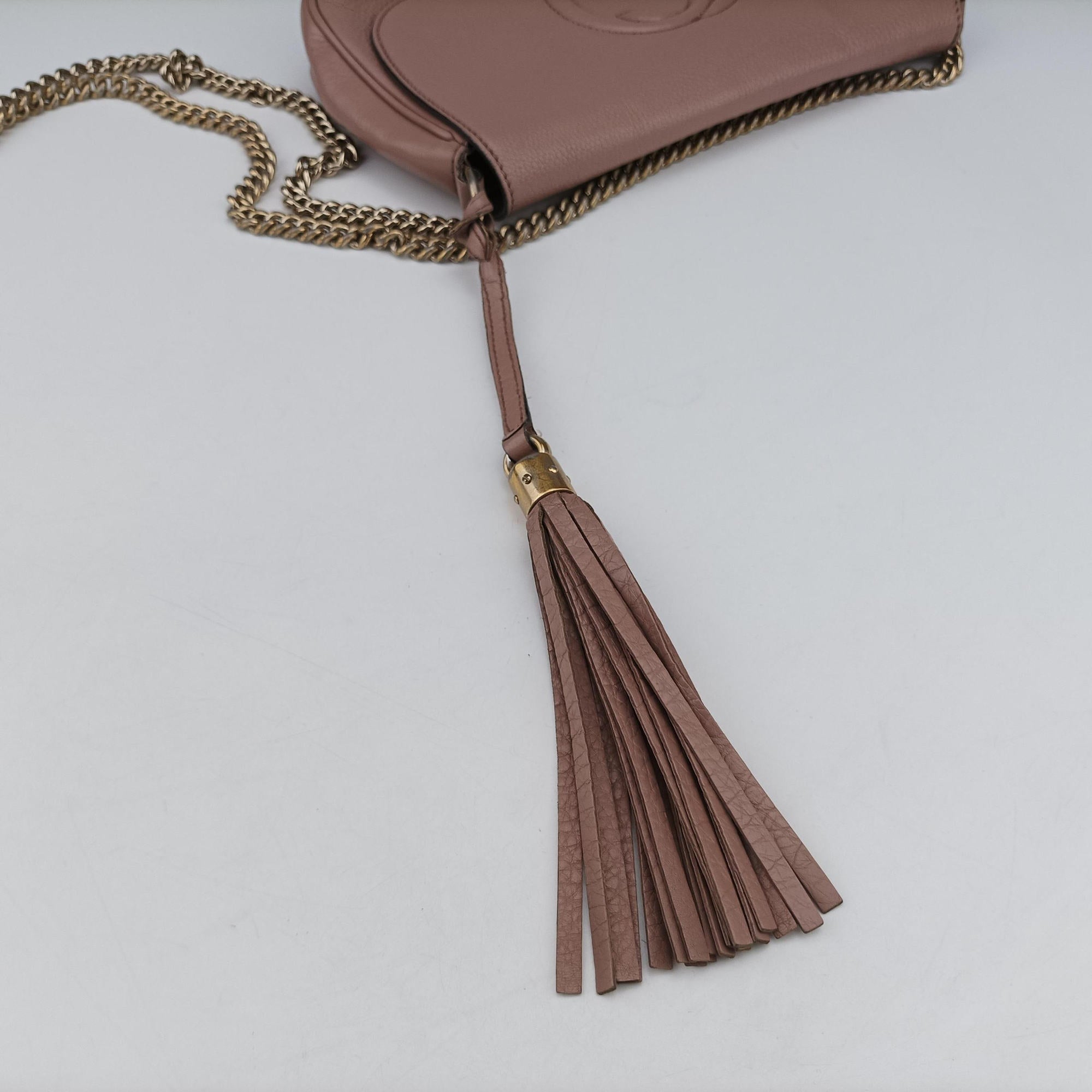 Secondhand Gucci SOHO Pink Leather 336752 shoulderbag | stylenewstar