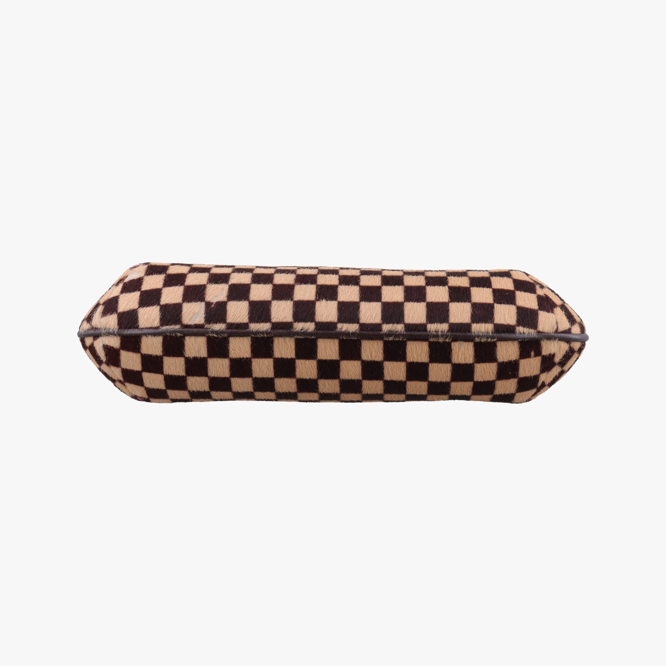 Pre-owned Louis Vuitton Damier Sauvage Brown×Beige Ponyhair M92132 handbag | stylenewstar