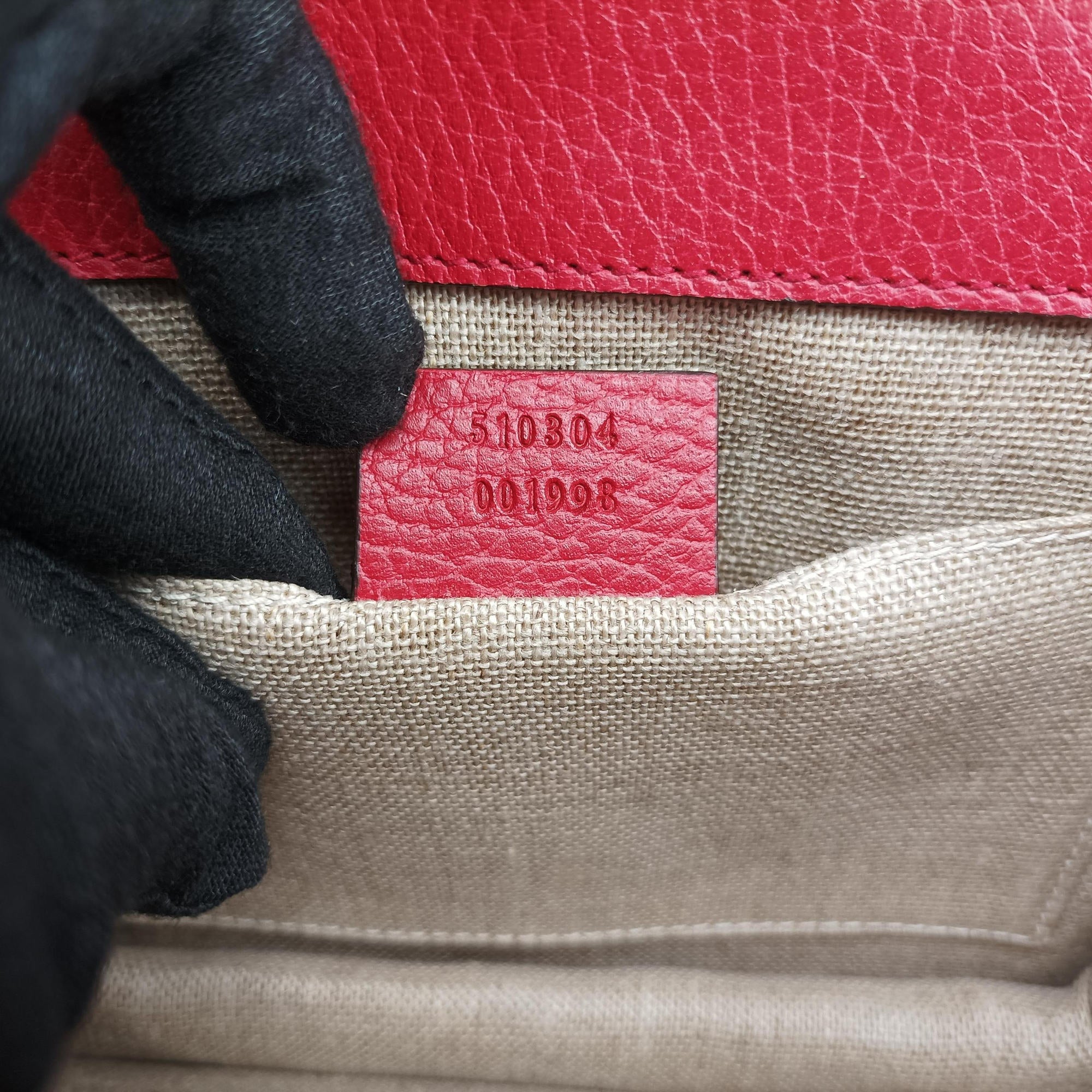 Pre-owned Gucci Interlocking G Red Leather 510304 shoulderbag | stylenewstar