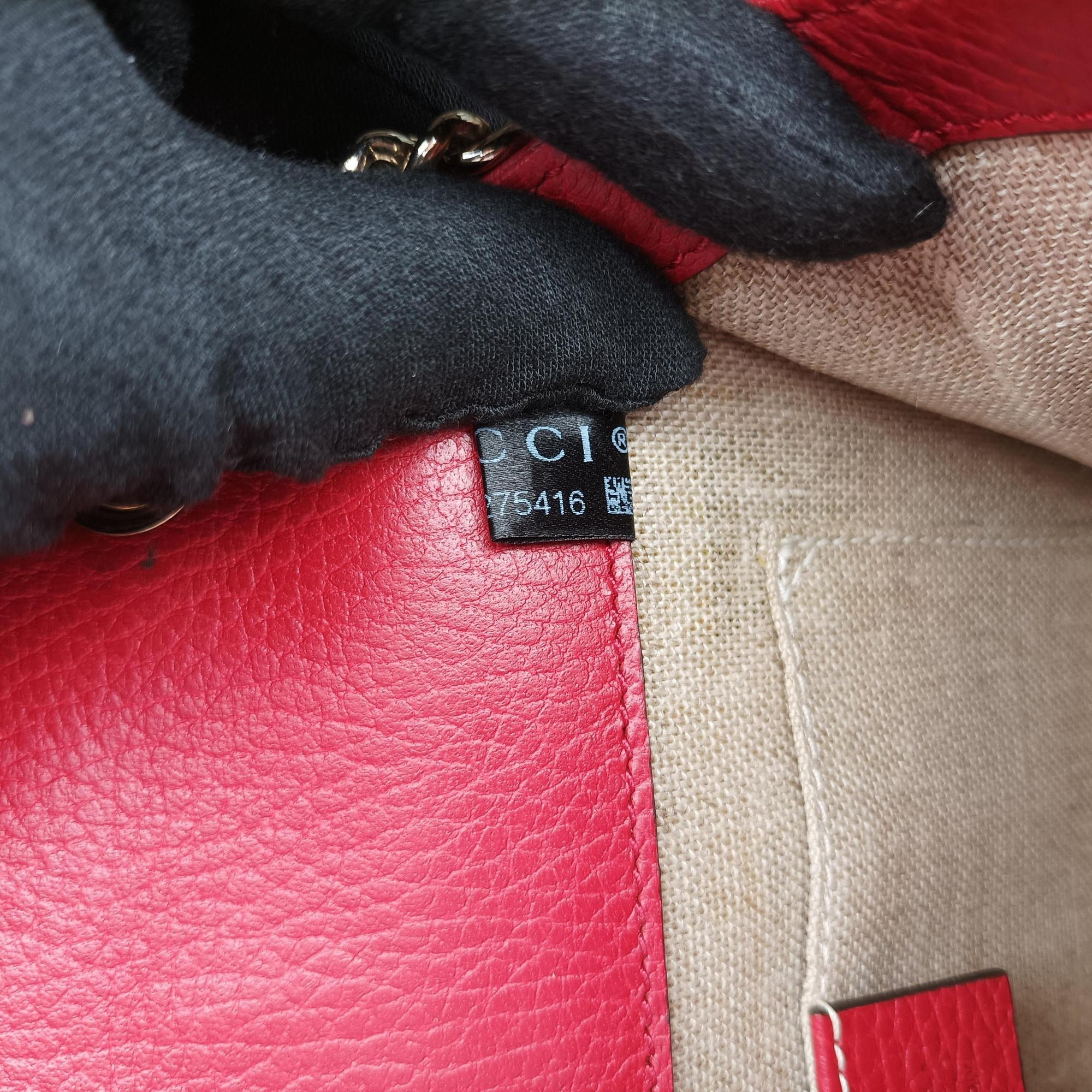 Pre-owned Gucci Interlocking G Red Leather 510304 shoulderbag | stylenewstar