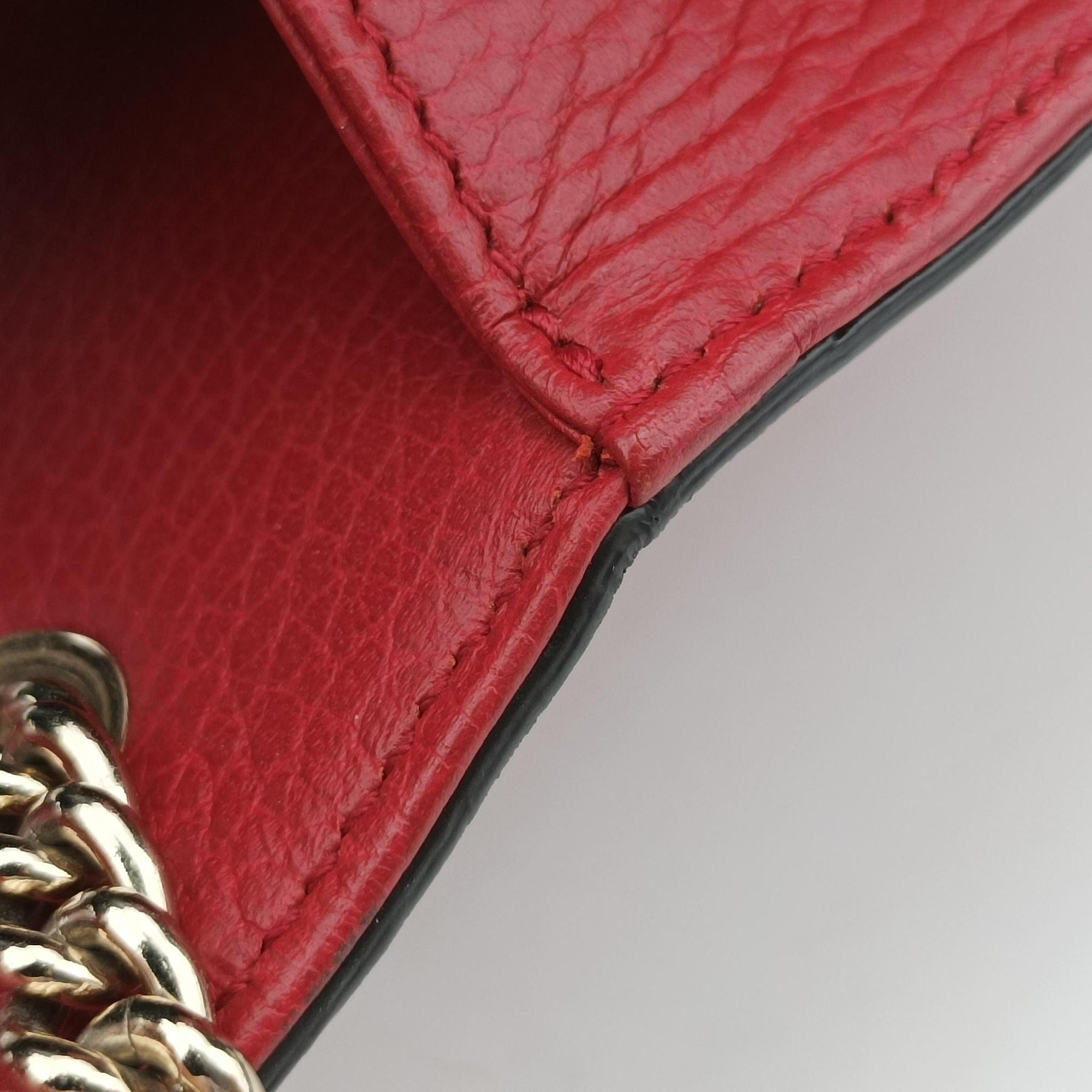 Pre-owned Gucci Interlocking G Red Leather 510304 shoulderbag | stylenewstar