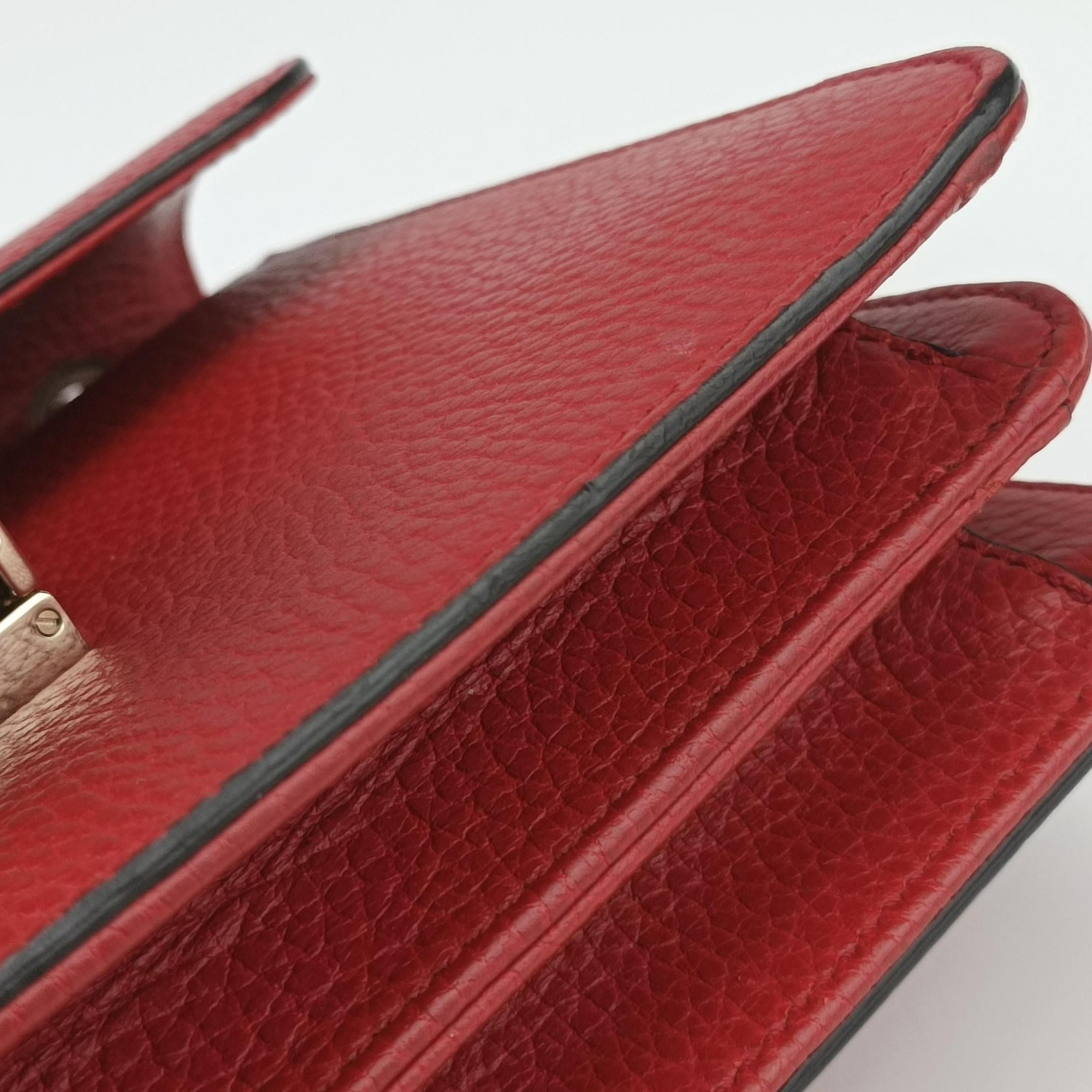 Pre-owned Gucci Interlocking G Red Leather 510304 shoulderbag | stylenewstar