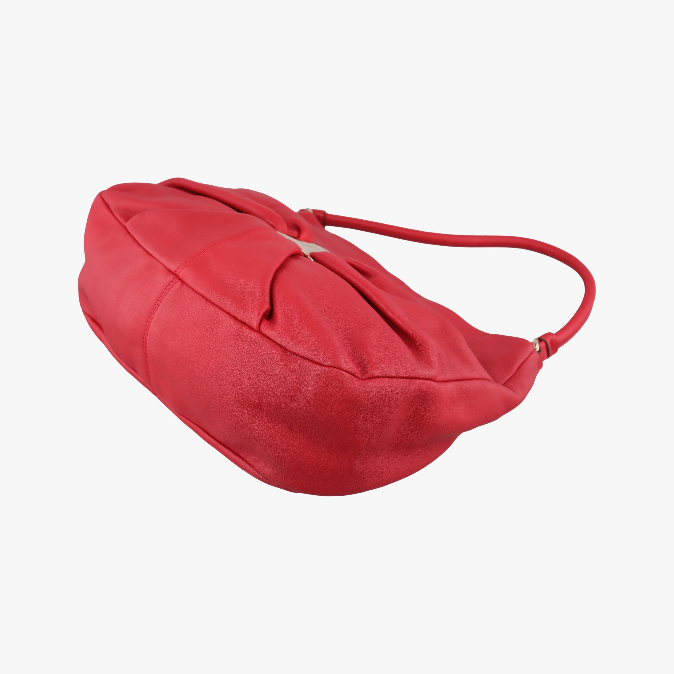 Pre-owned Ferragamo Vara Ribbon Red calfskin  shoulderbag | stylenewstar