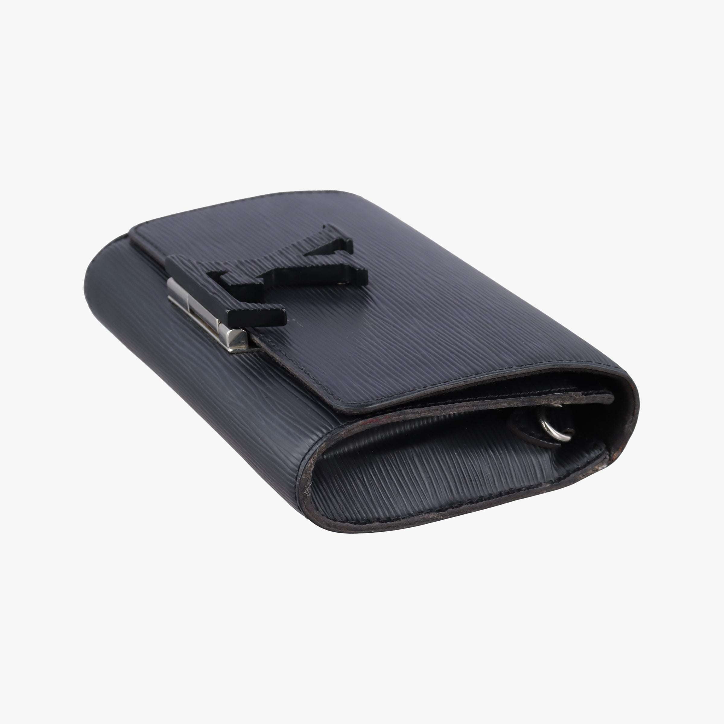 Pre-owned Louis Vuitton Pochette Louise PM Noir Epi M41275 clutchbag | stylenewstar
