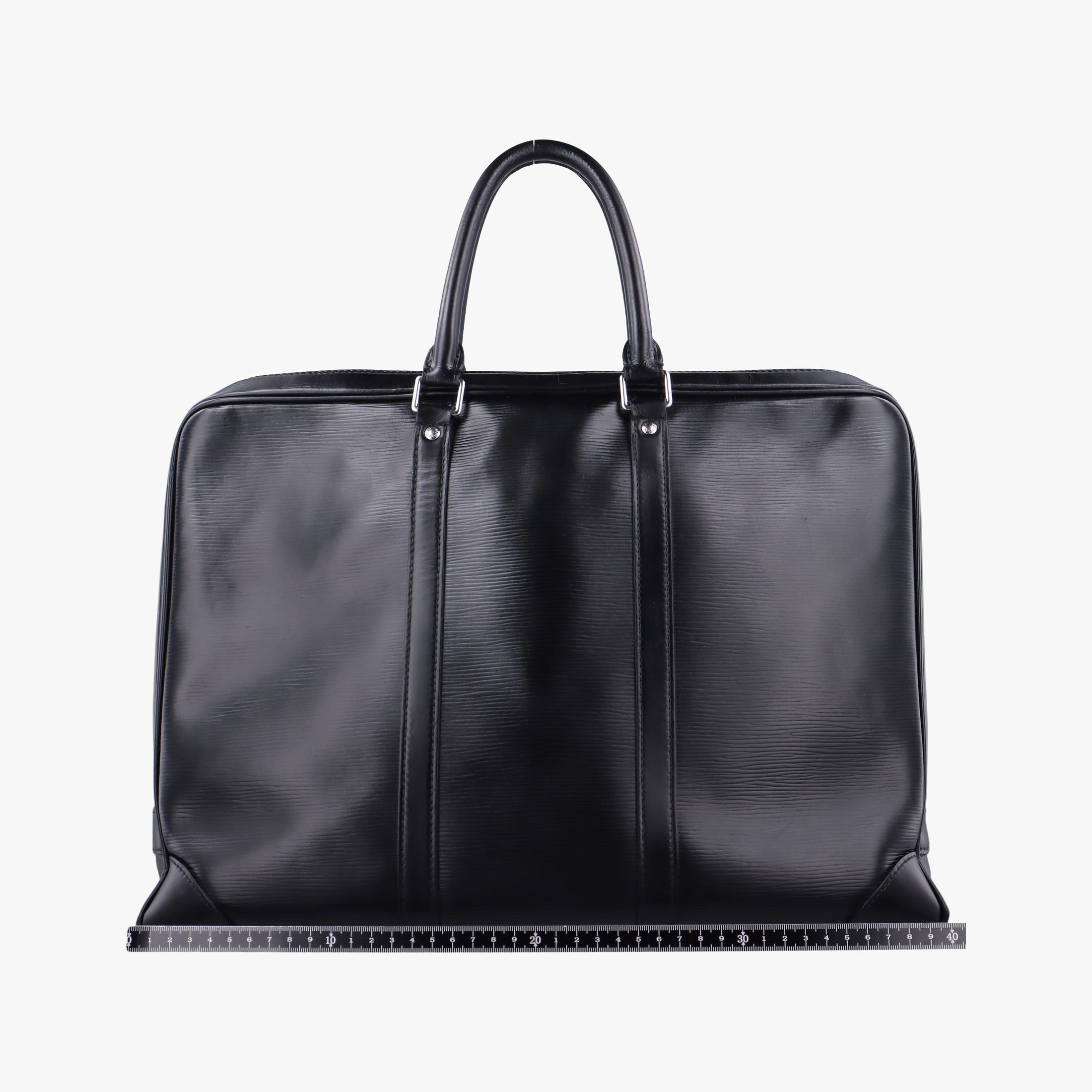 Pre-owned Louis Vuitton Porto Document Voyage Black Epi M59162 handbag | stylenewstar
