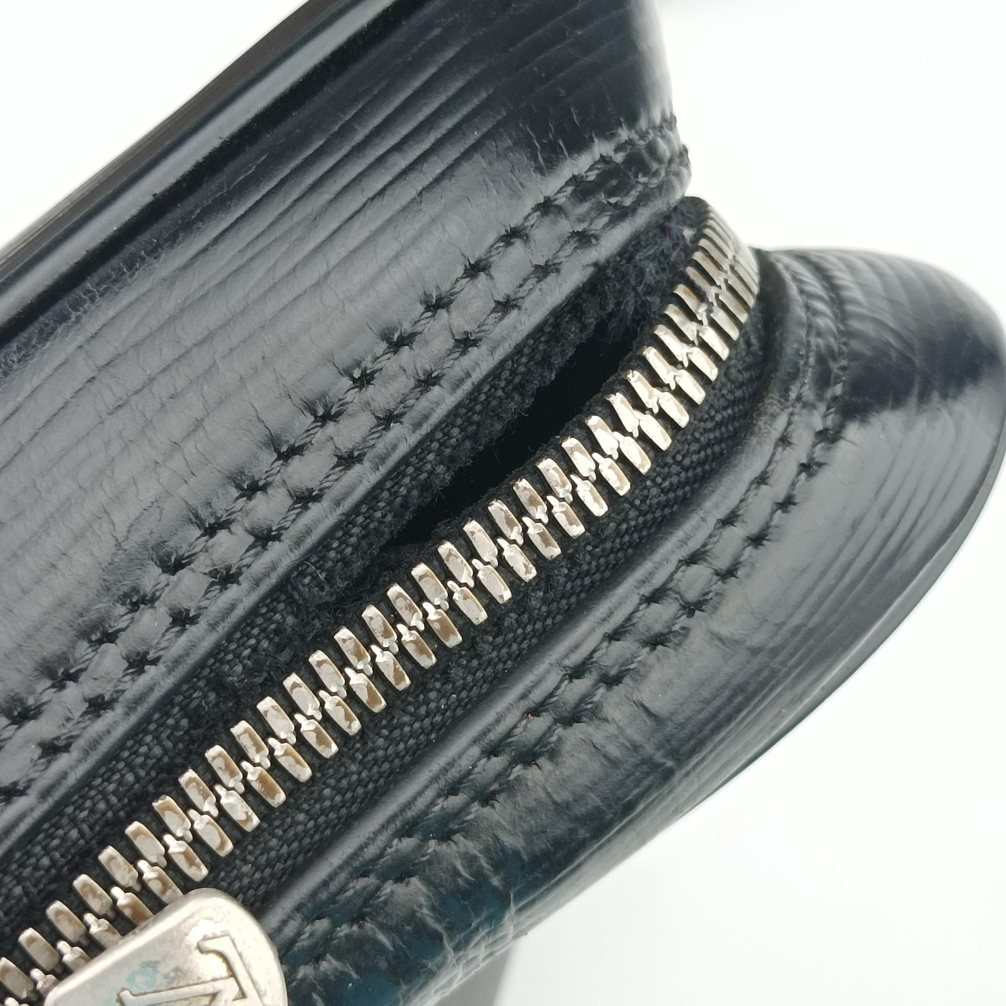 Pre-owned Louis Vuitton Porto Document Voyage Black Epi M59162 handbag | stylenewstar
