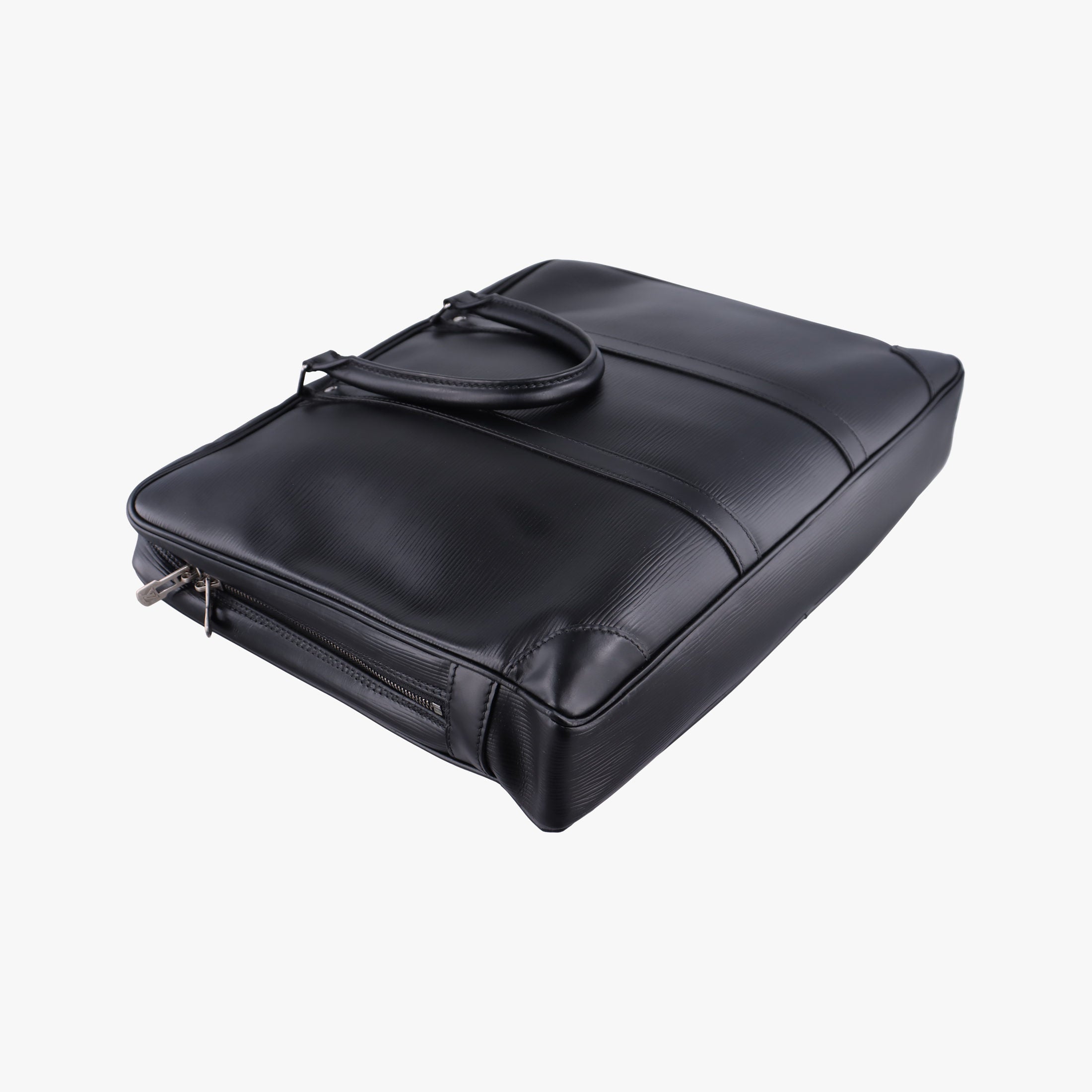 Pre-owned Louis Vuitton Porto Document Voyage Black Epi M59162 handbag | stylenewstar