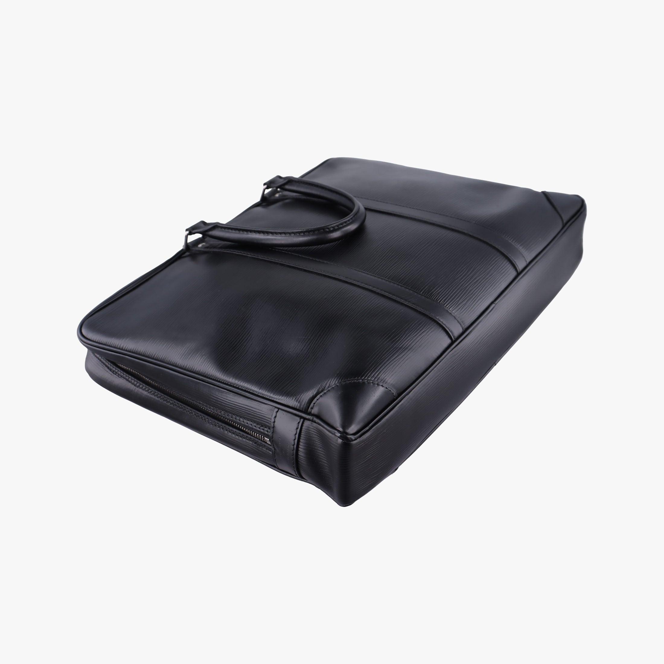 Pre-owned Louis Vuitton Porto Document Voyage Black Epi M59162 handbag | stylenewstar