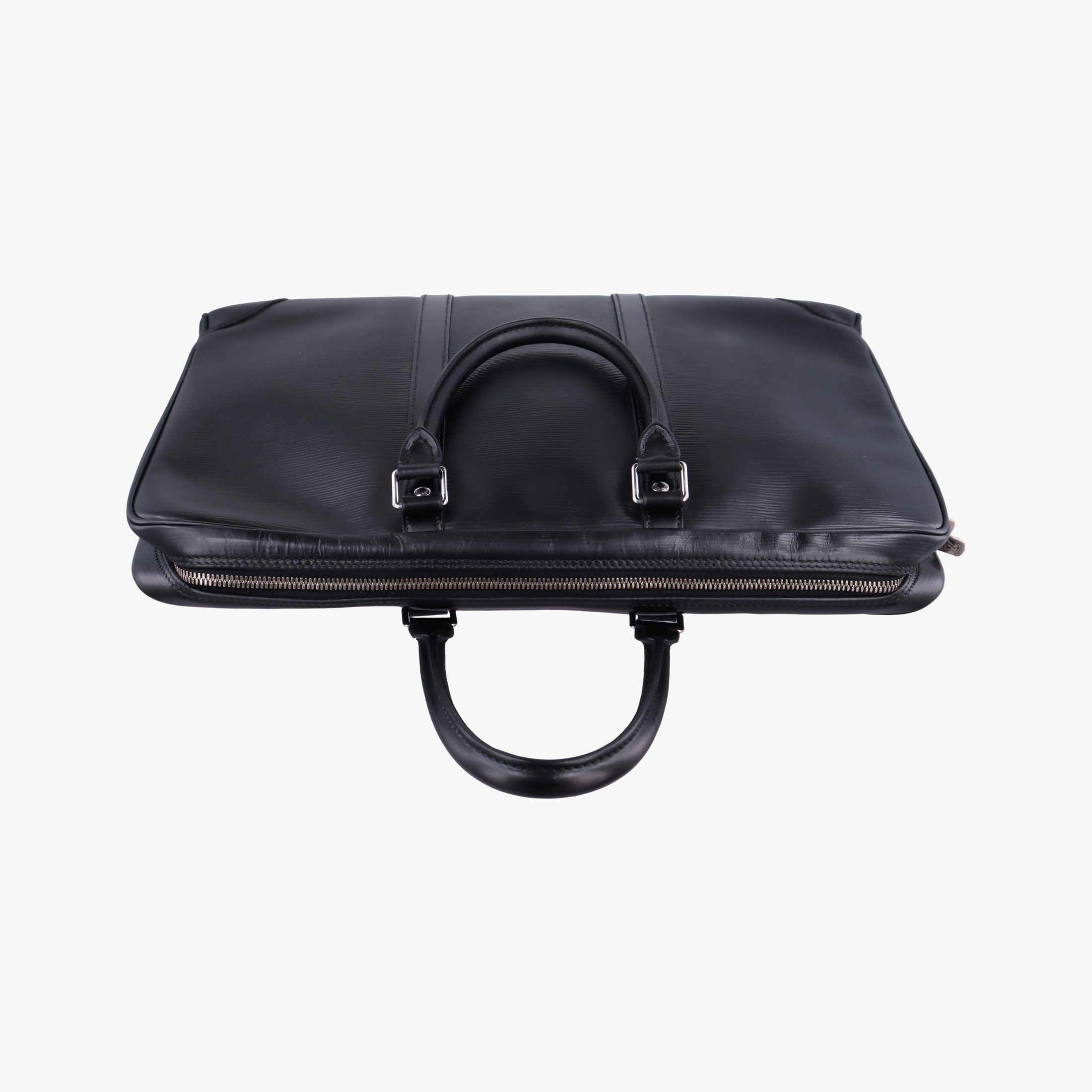 Pre-owned Louis Vuitton Porto Document Voyage Black Epi M59162 handbag | stylenewstar
