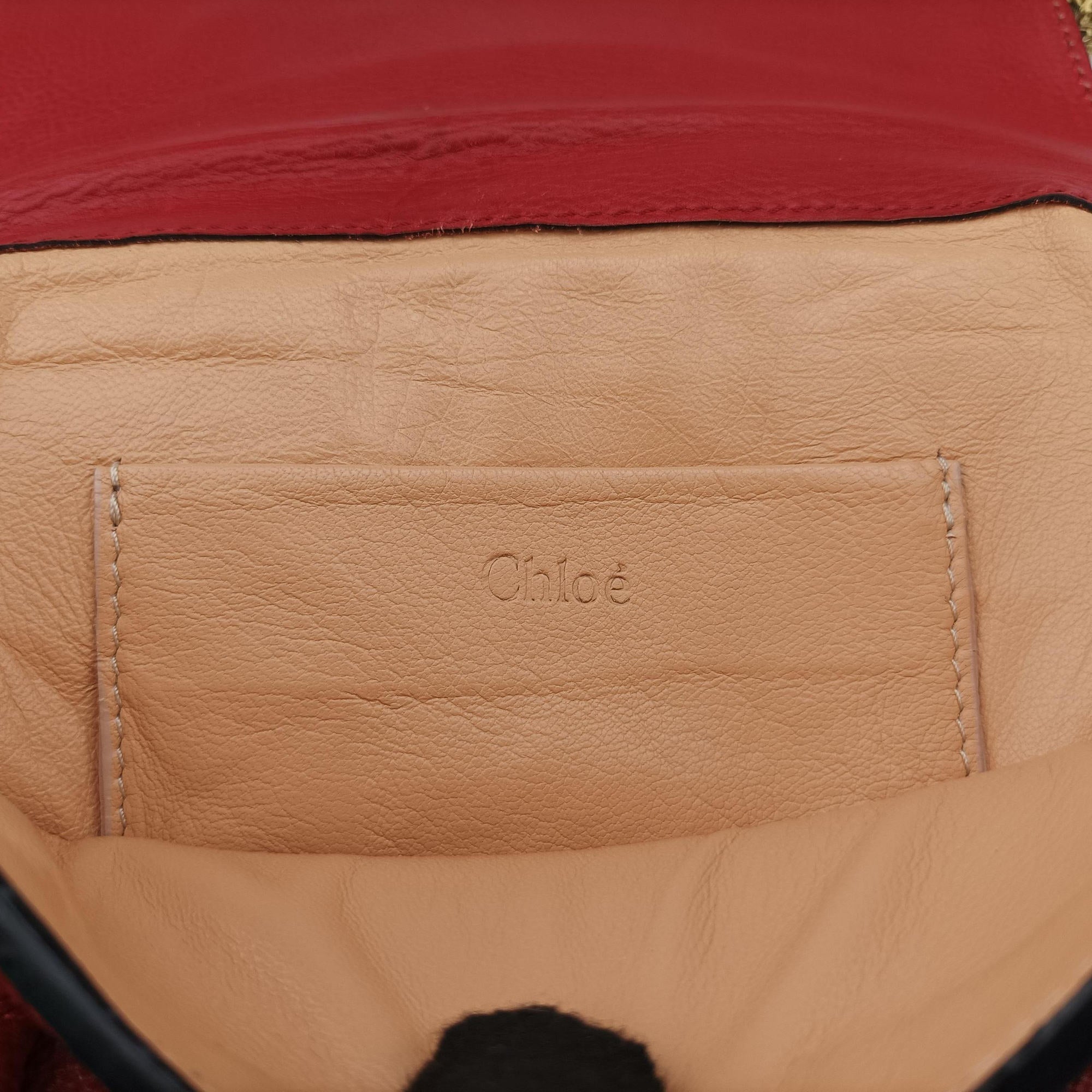 Pre-owned Chloe Elsie Red Leather  shoulderbag | stylenewstar