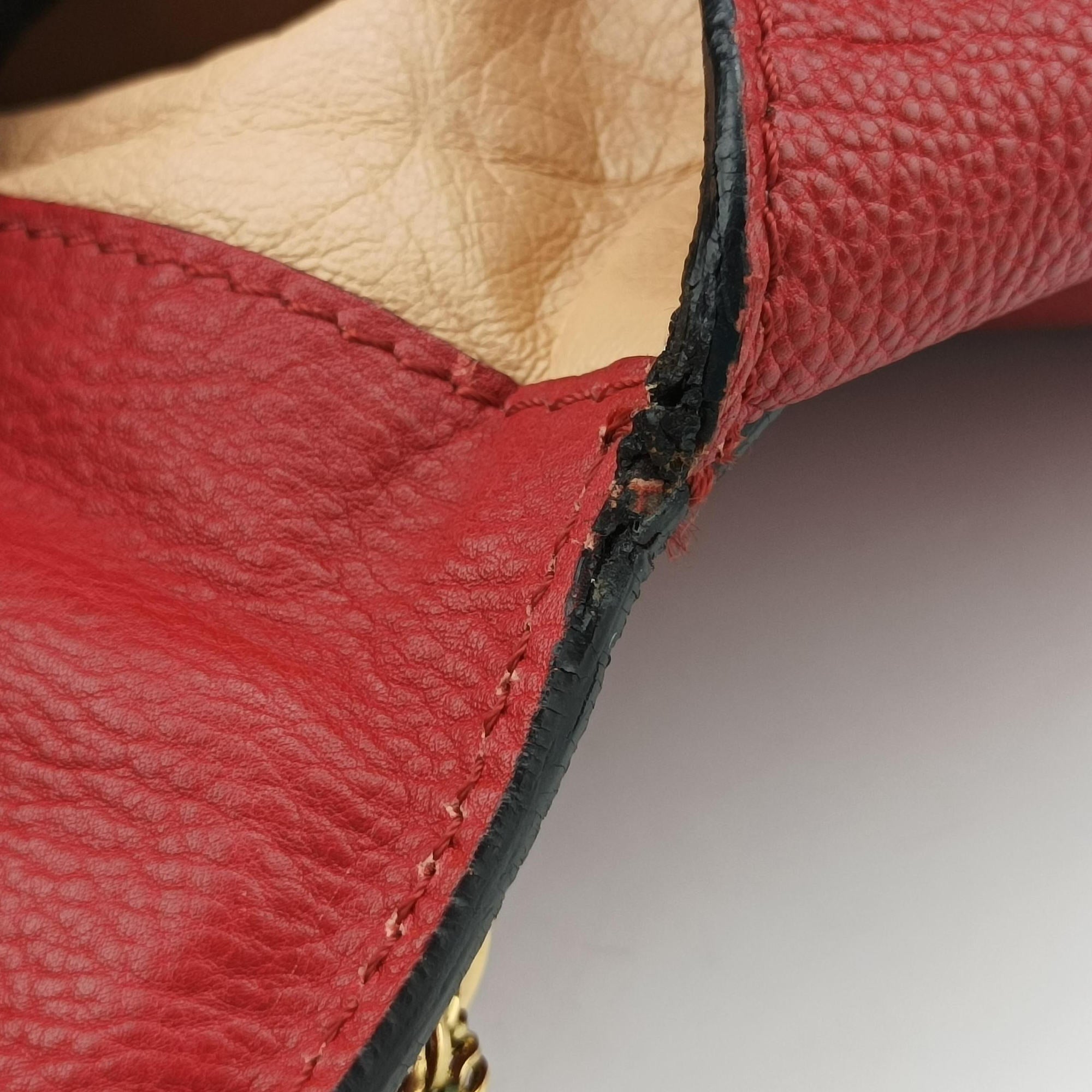 Pre-owned Chloe Elsie Red Leather  shoulderbag | stylenewstar