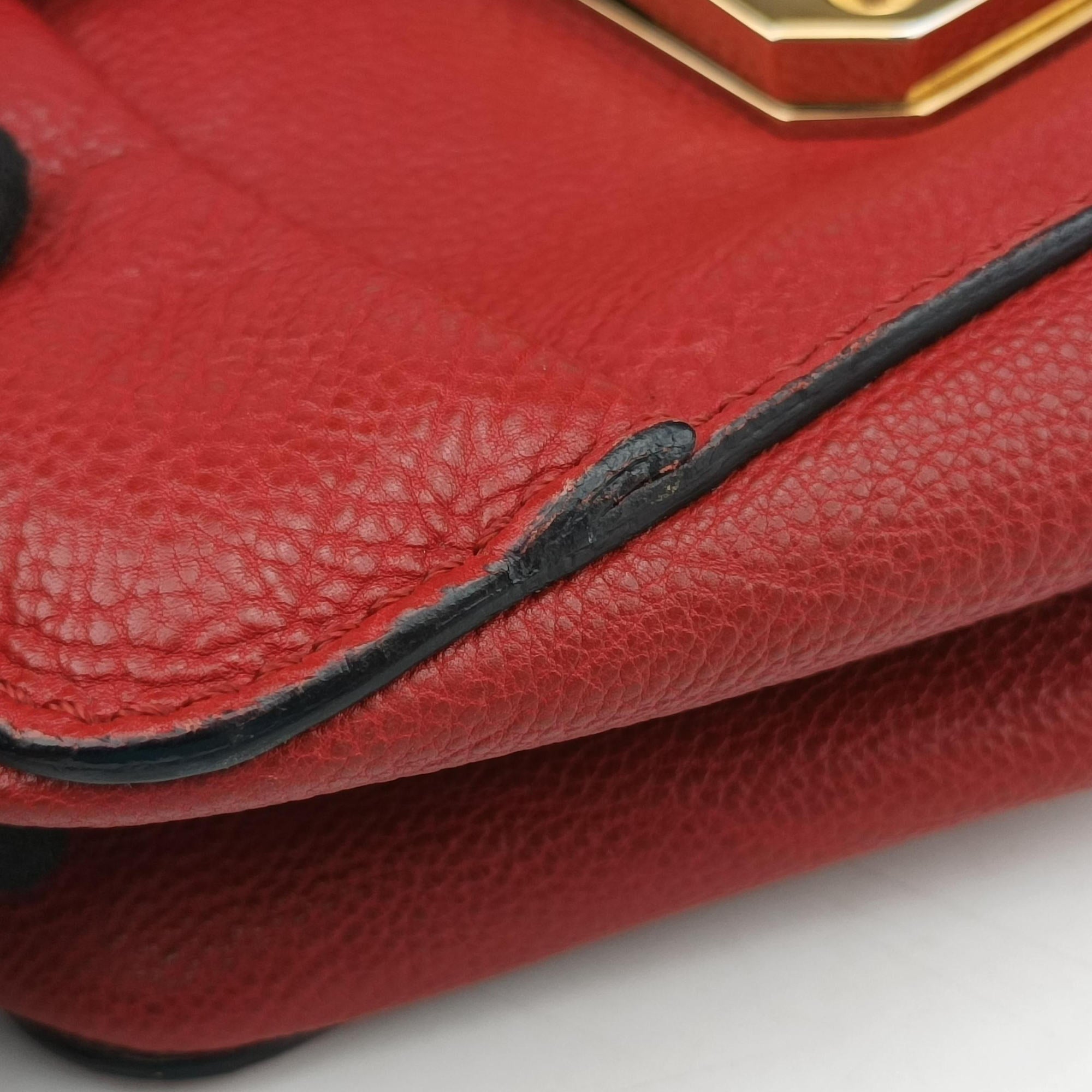 Pre-owned Chloe Elsie Red Leather  shoulderbag | stylenewstar