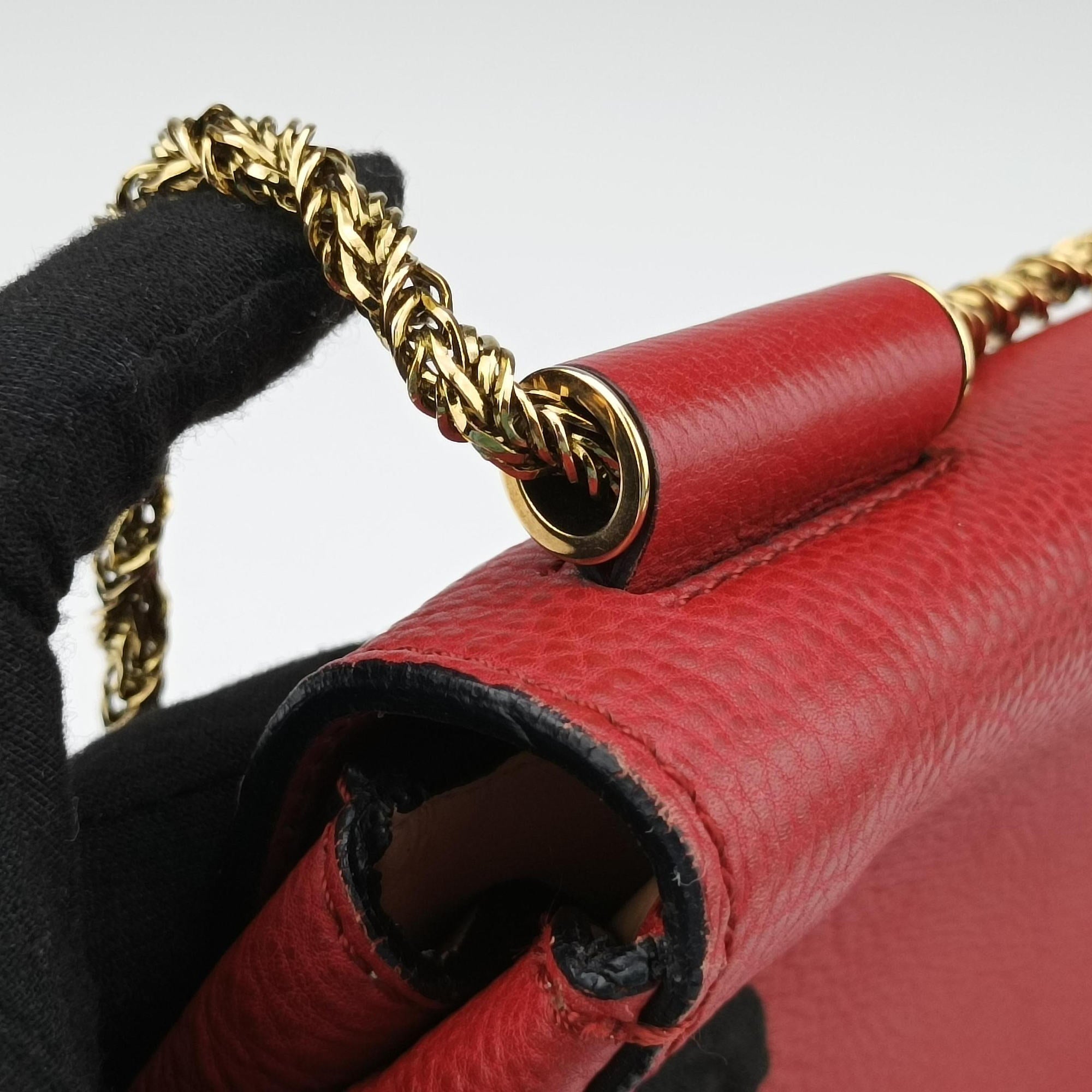 Pre-owned Chloe Elsie Red Leather  shoulderbag | stylenewstar