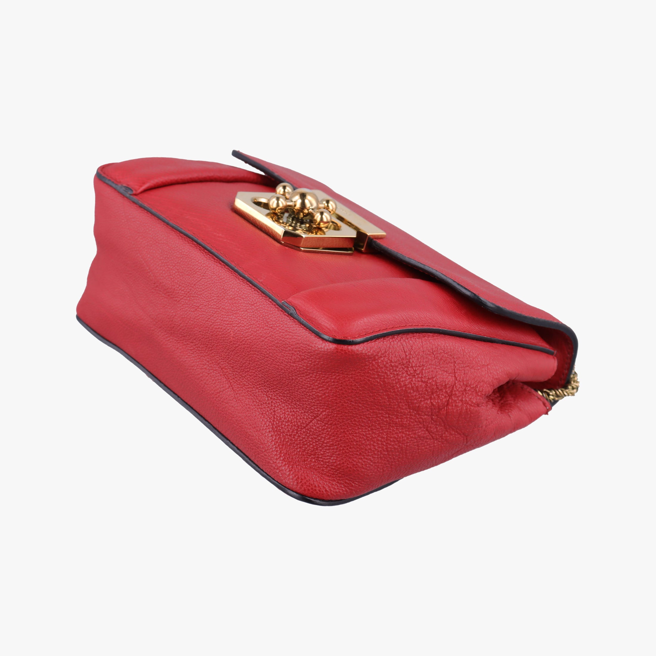 Pre-owned Chloe Elsie Red Leather  shoulderbag | stylenewstar
