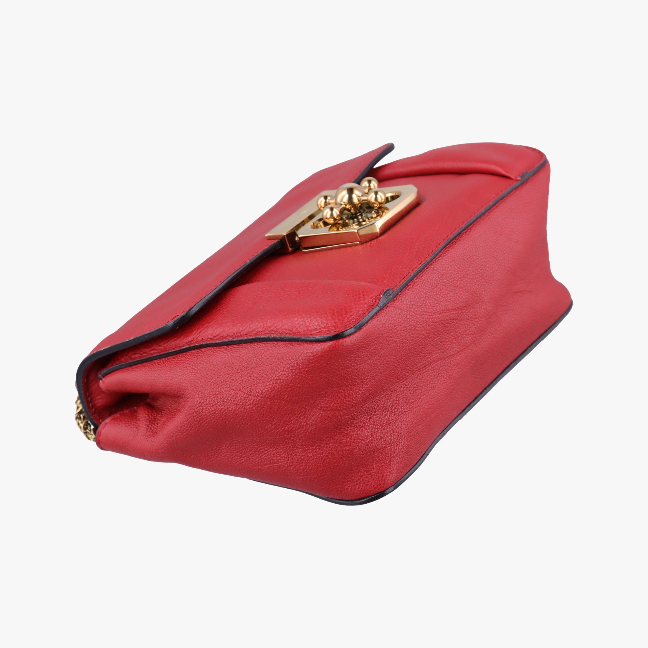 Pre-owned Chloe Elsie Red Leather  shoulderbag | stylenewstar