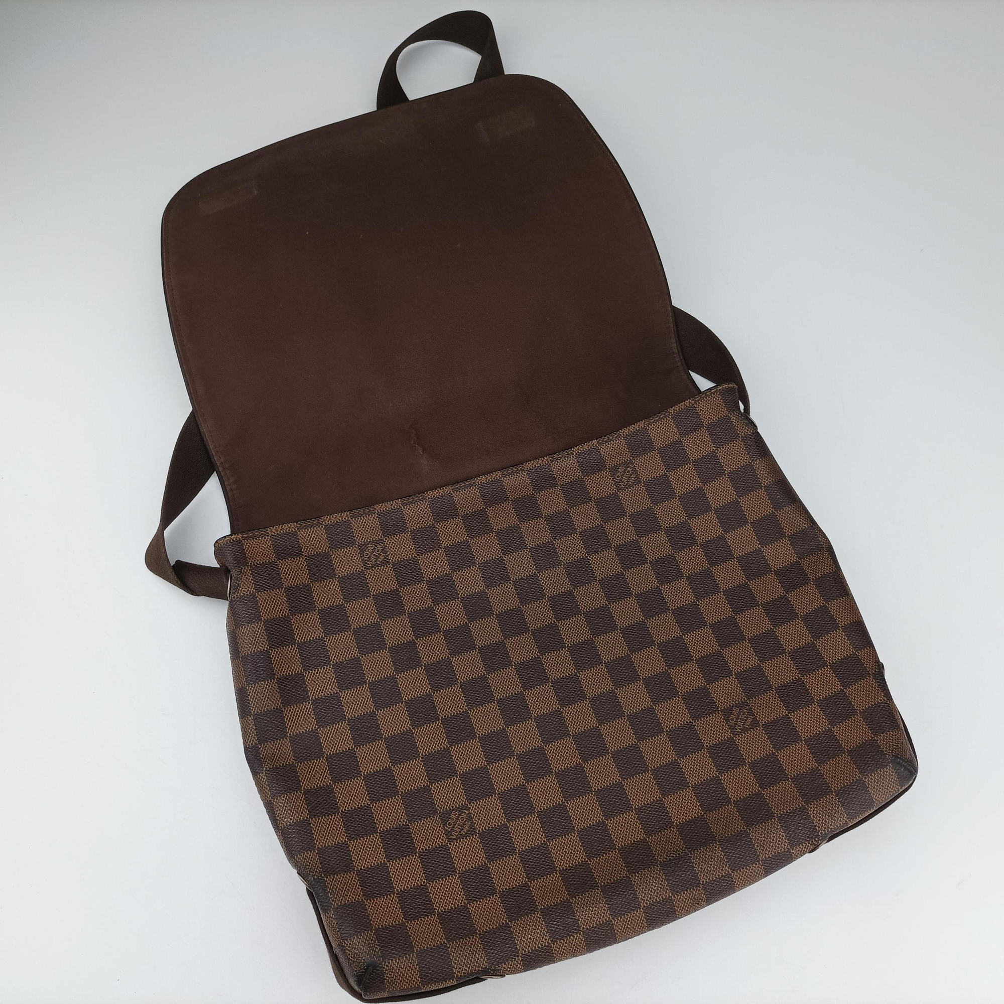 Pre-owned Louis Vuitton BROOKLYN MM EBENE Damier Canvas N51211 shoulderbag | stylenewstar