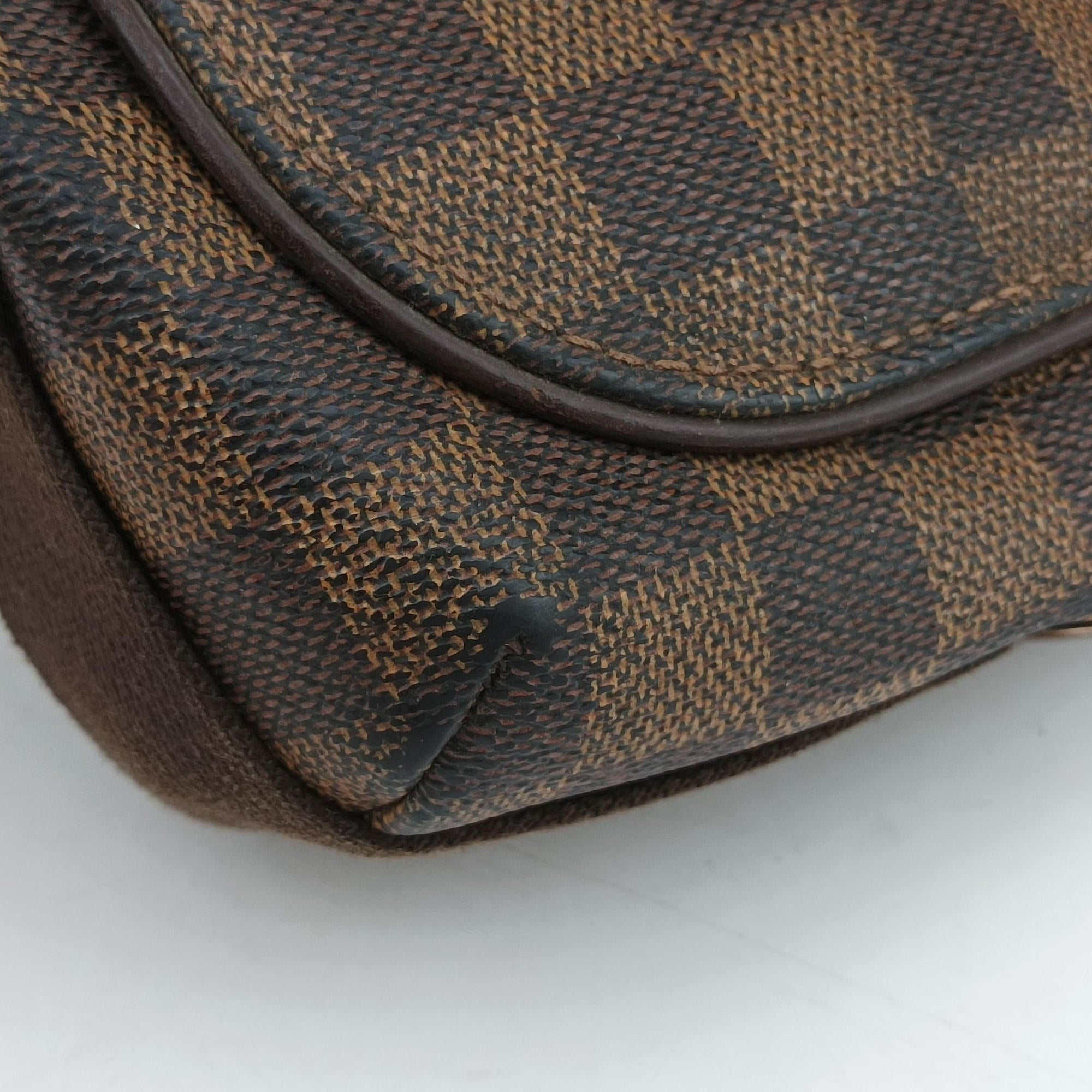 Pre-owned Louis Vuitton BROOKLYN MM EBENE Damier Canvas N51211 shoulderbag | stylenewstar