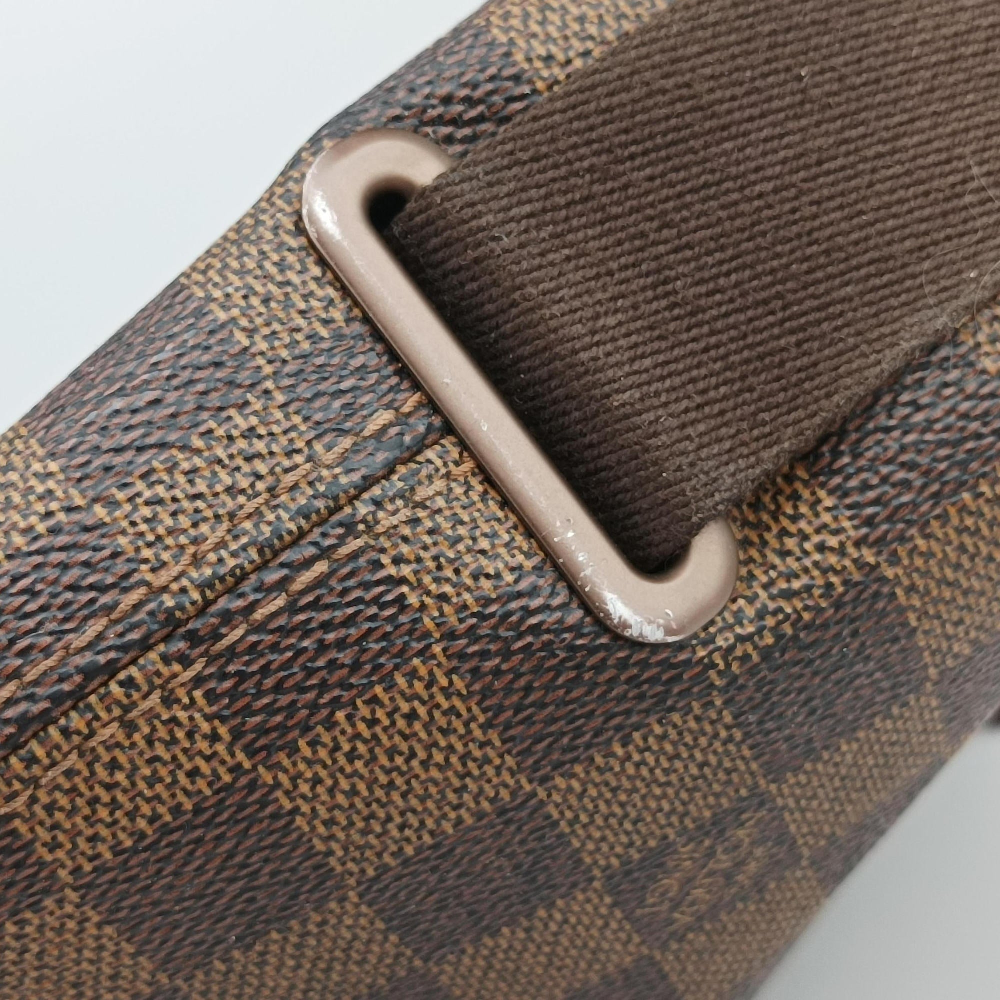Pre-owned Louis Vuitton BROOKLYN MM EBENE Damier Canvas N51211 shoulderbag | stylenewstar
