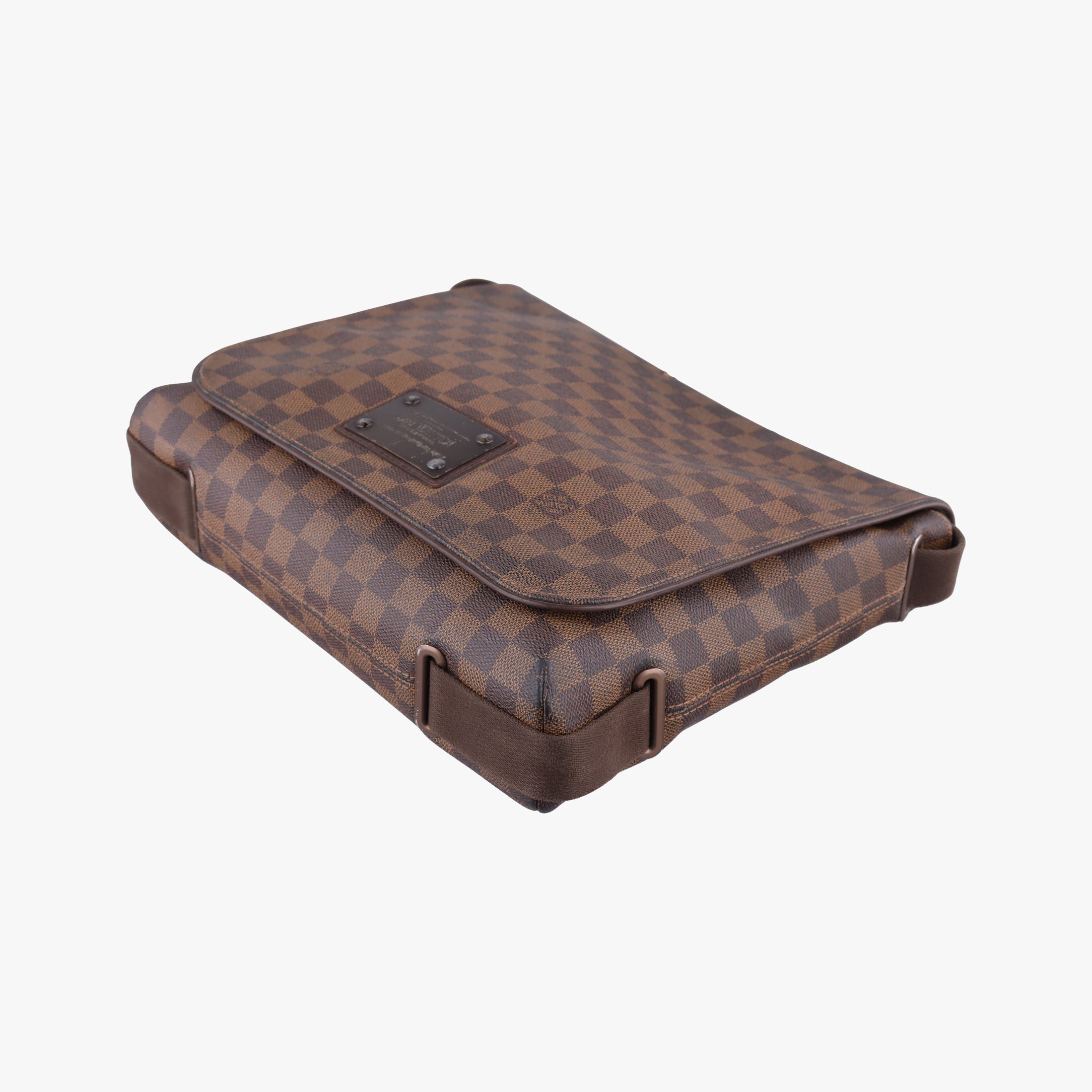 Pre-owned Louis Vuitton BROOKLYN MM EBENE Damier Canvas N51211 shoulderbag | stylenewstar