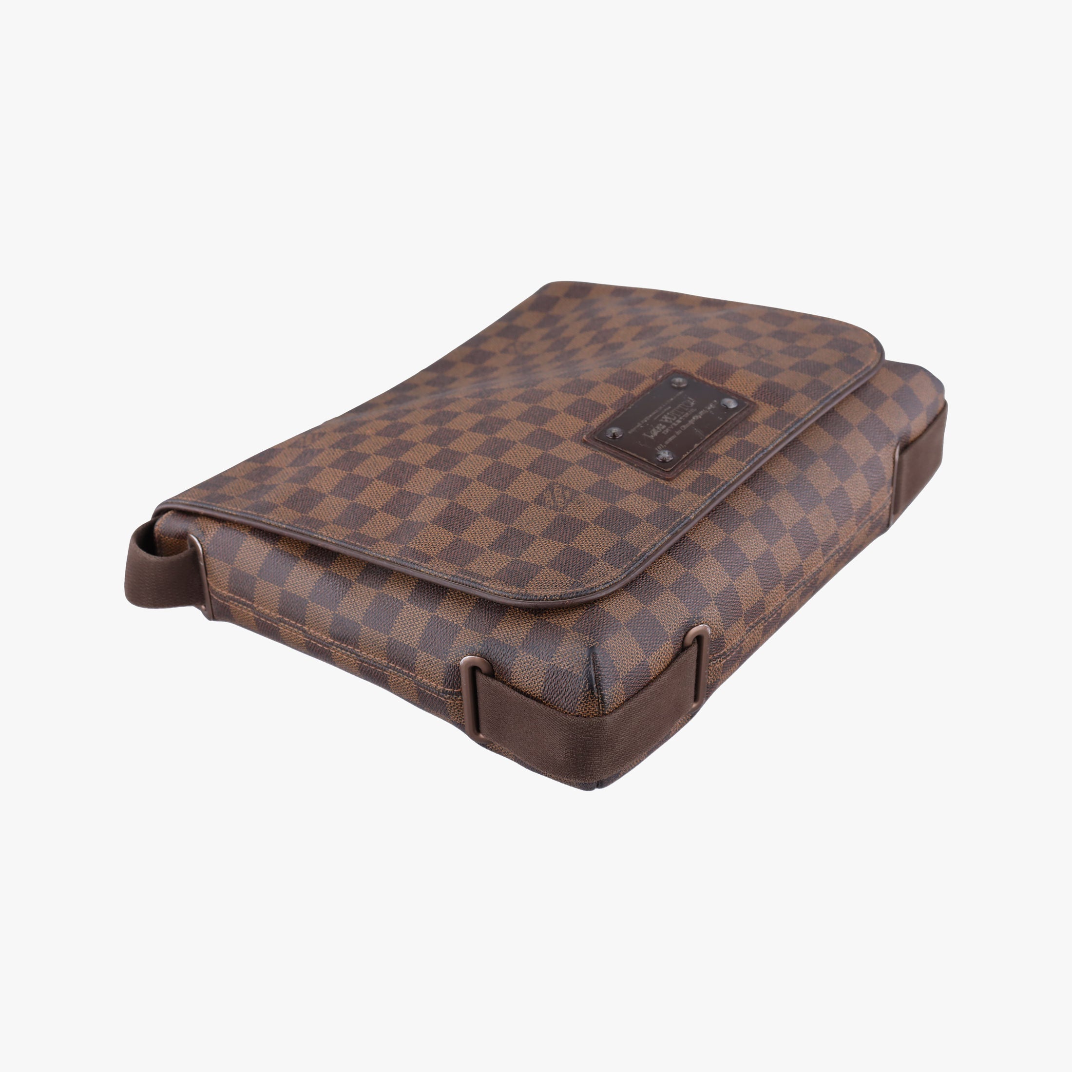 Pre-owned Louis Vuitton BROOKLYN MM EBENE Damier Canvas N51211 shoulderbag | stylenewstar