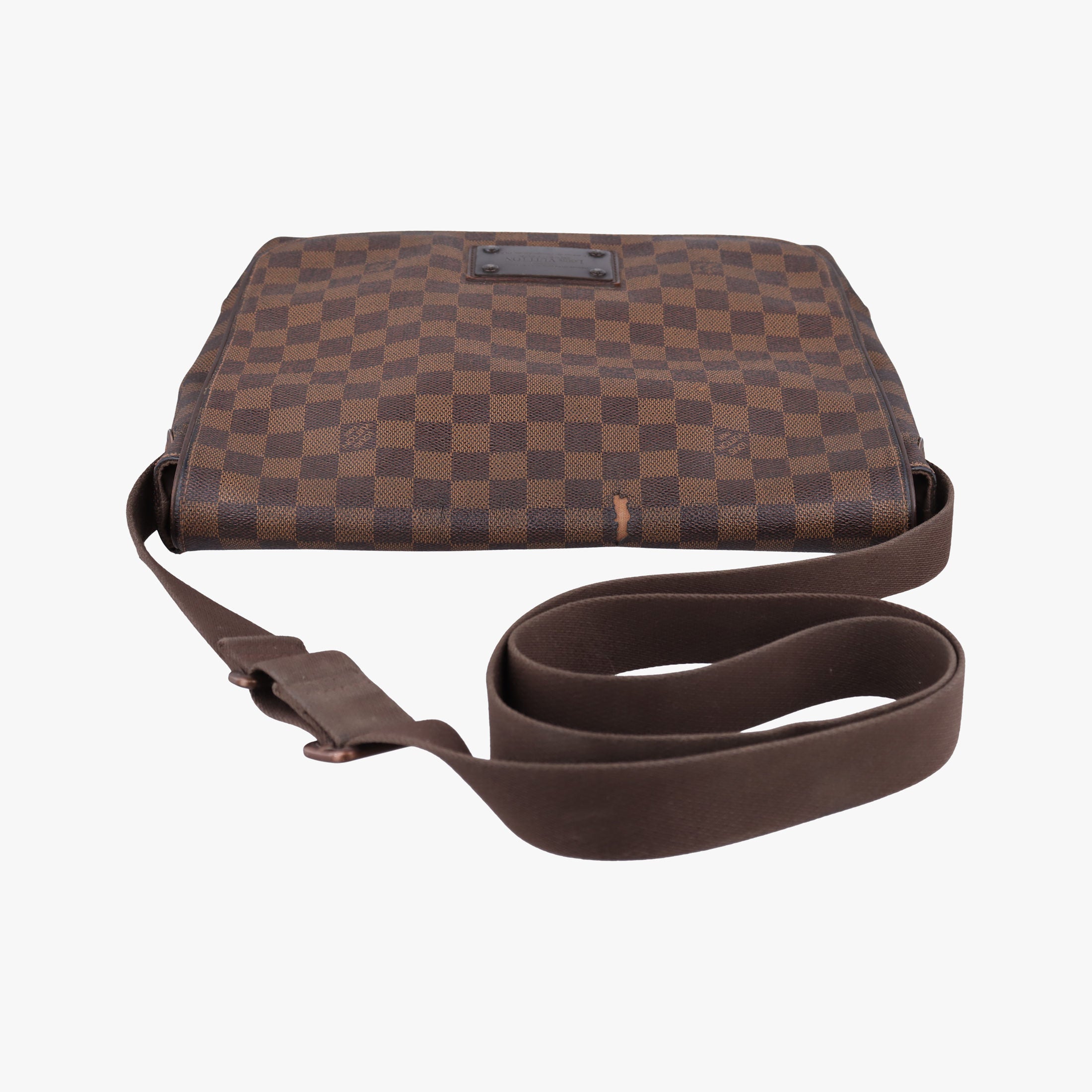 Pre-owned Louis Vuitton BROOKLYN MM EBENE Damier Canvas N51211 shoulderbag | stylenewstar