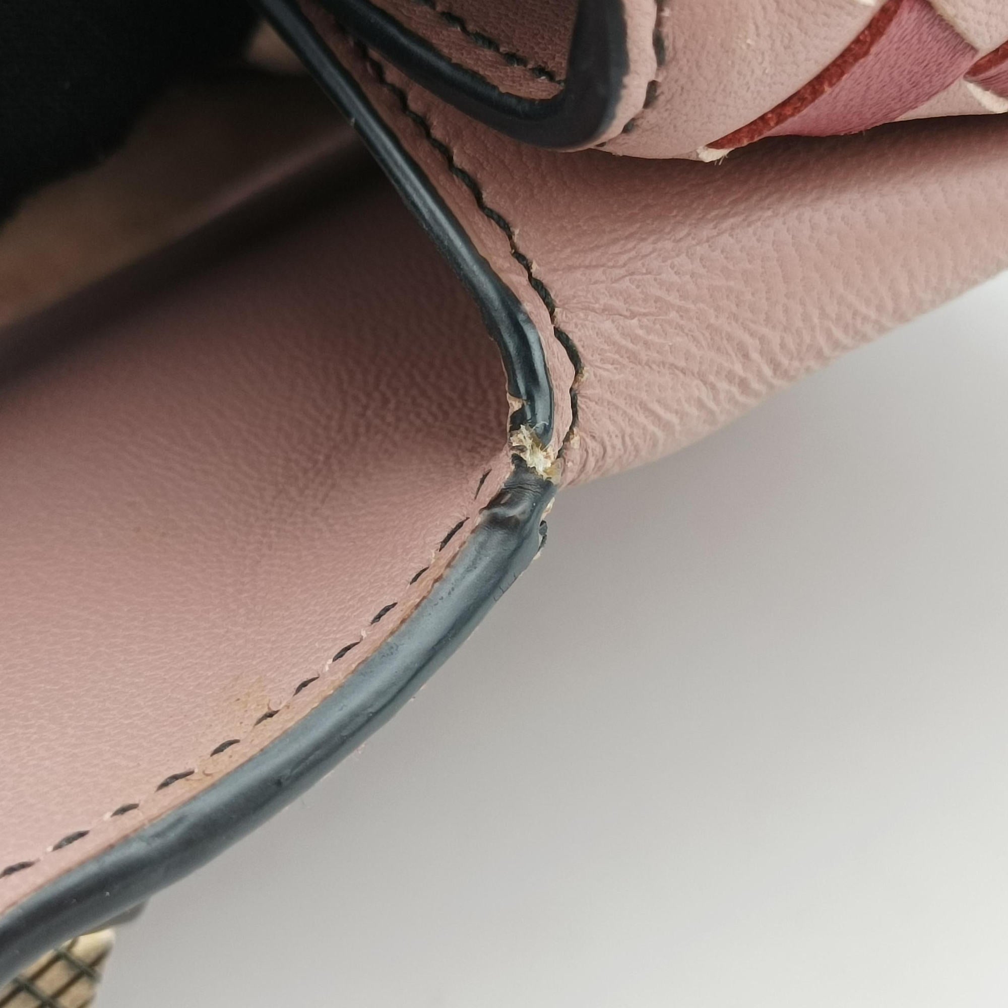Vintage Bottega Veneta Nappa Ayers Piazza Pink Leather  handbag | stylenewstar