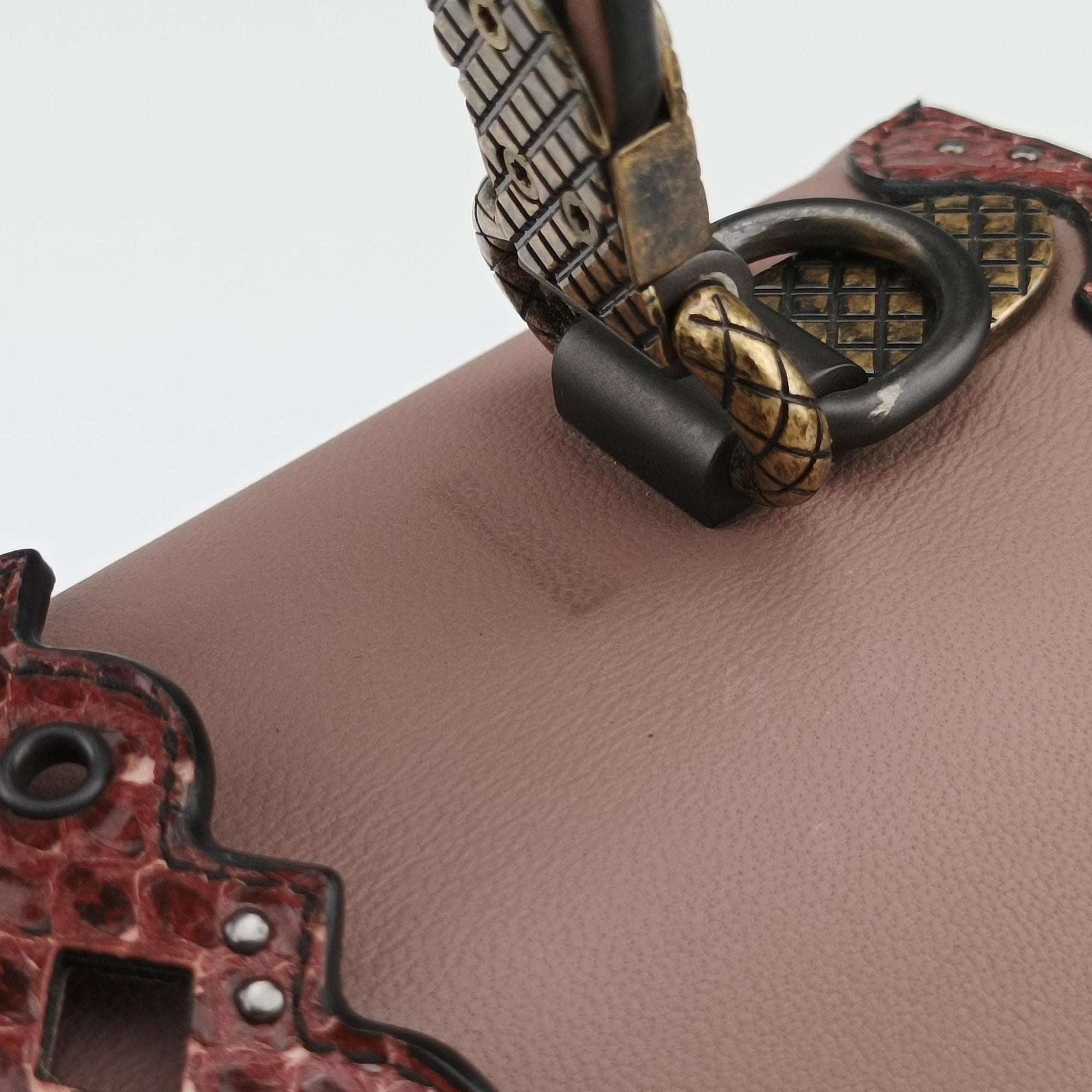 Vintage Bottega Veneta Nappa Ayers Piazza Pink Leather  handbag | stylenewstar