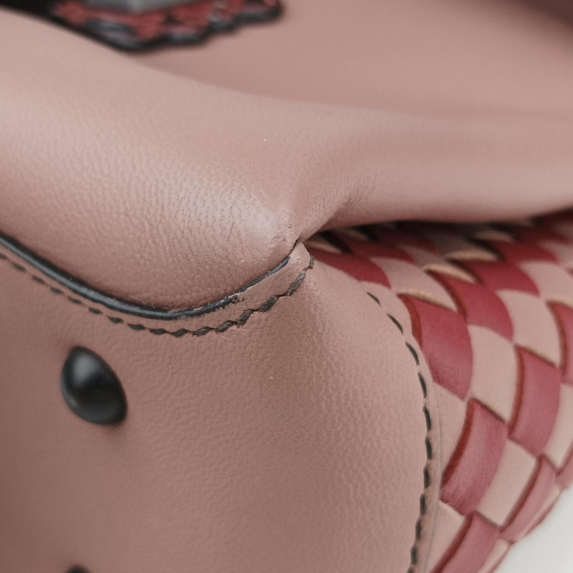 Vintage Bottega Veneta Nappa Ayers Piazza Pink Leather  handbag | stylenewstar