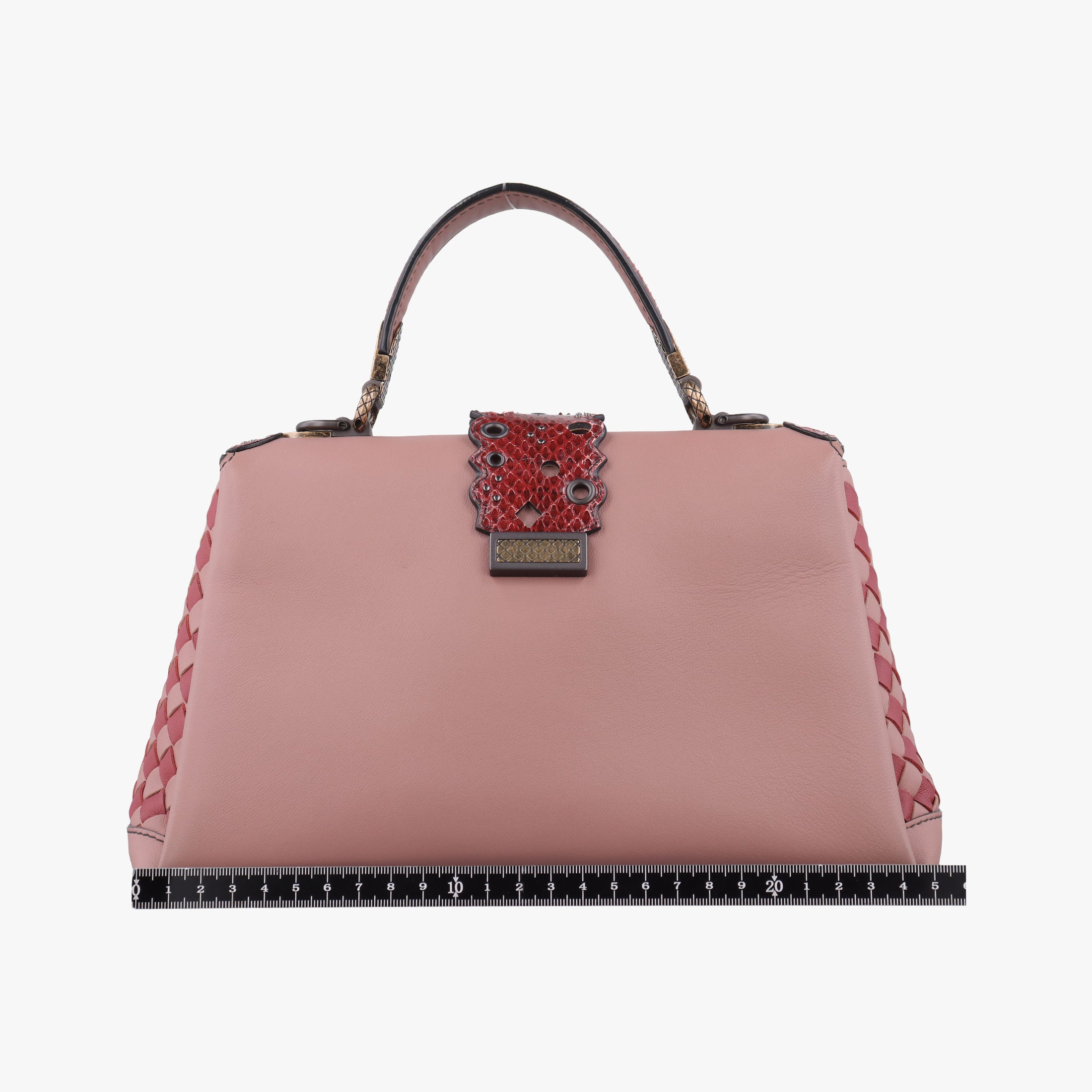 Vintage Bottega Veneta Nappa Ayers Piazza Pink Leather  handbag | stylenewstar