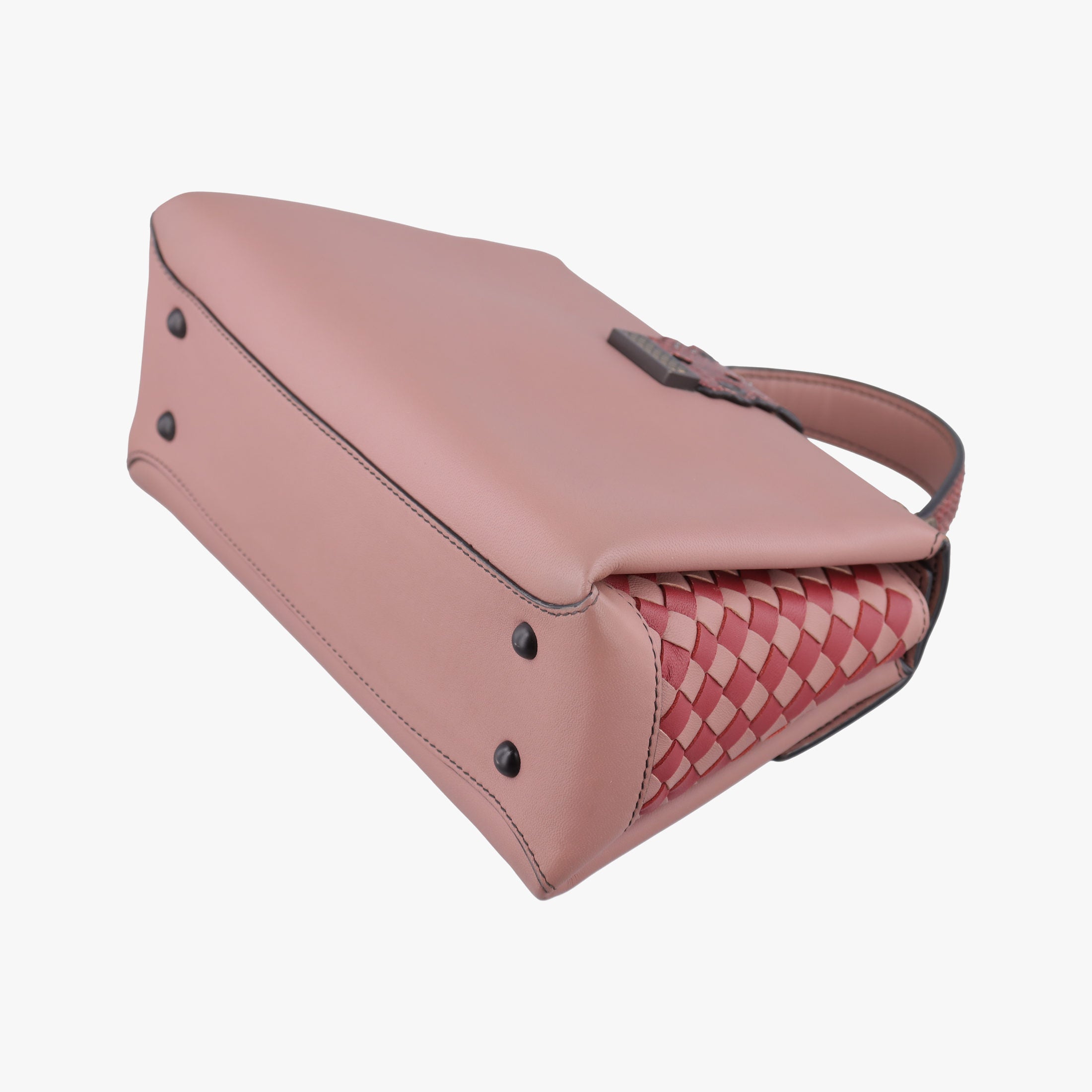 Vintage Bottega Veneta Nappa Ayers Piazza Pink Leather  handbag | stylenewstar