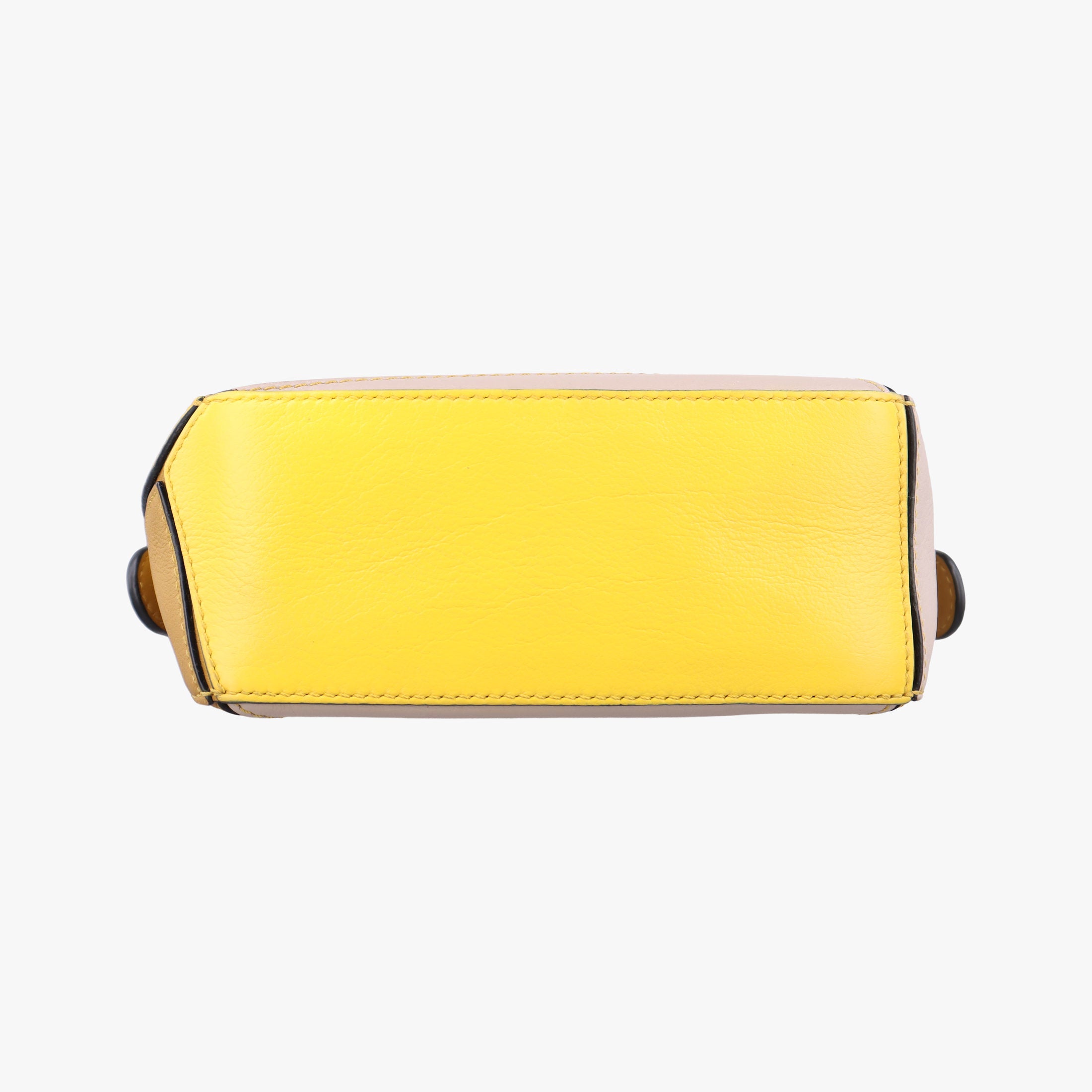 Pre-owned Loewe Puzzle　mini Beige × Khaki × Yellow Leather  shoulderbag | stylenewstar
