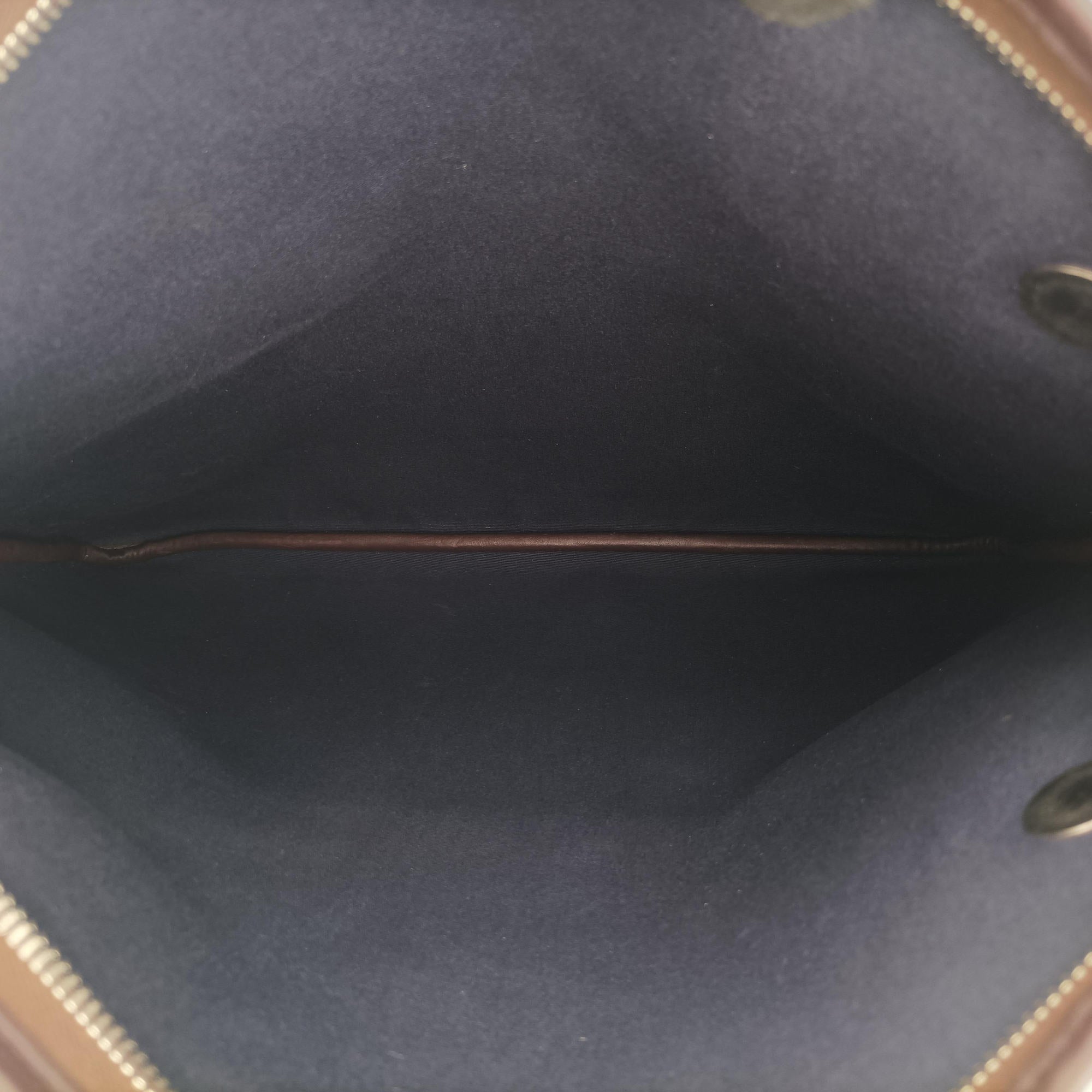 Pre-owned Hermes Mrs. Hippie Brown Toile Officier × Veau Swift   shoulderbag | stylenewstar