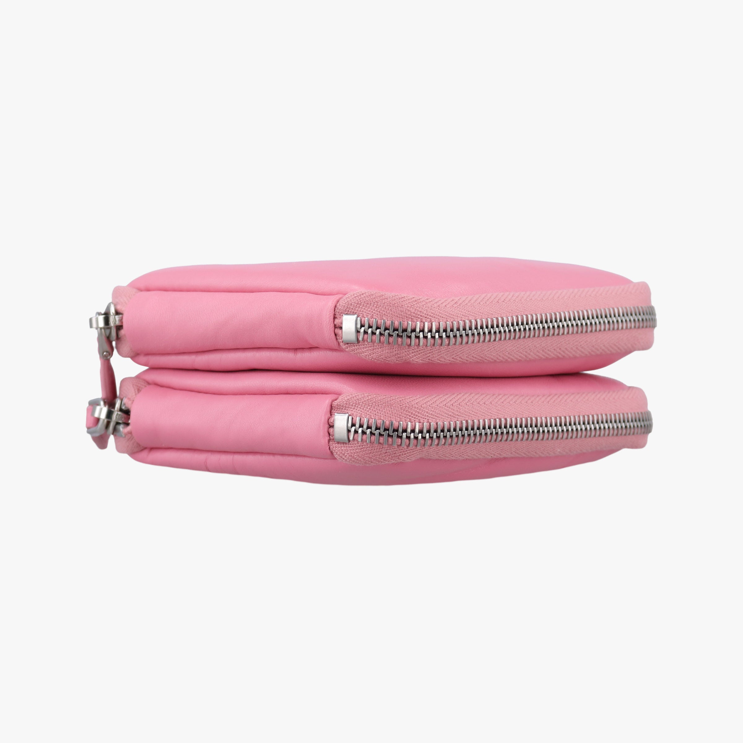 Pre-owned Prada Triangle mini Pink Leather 1NR015 shoulderbag | stylenewstar