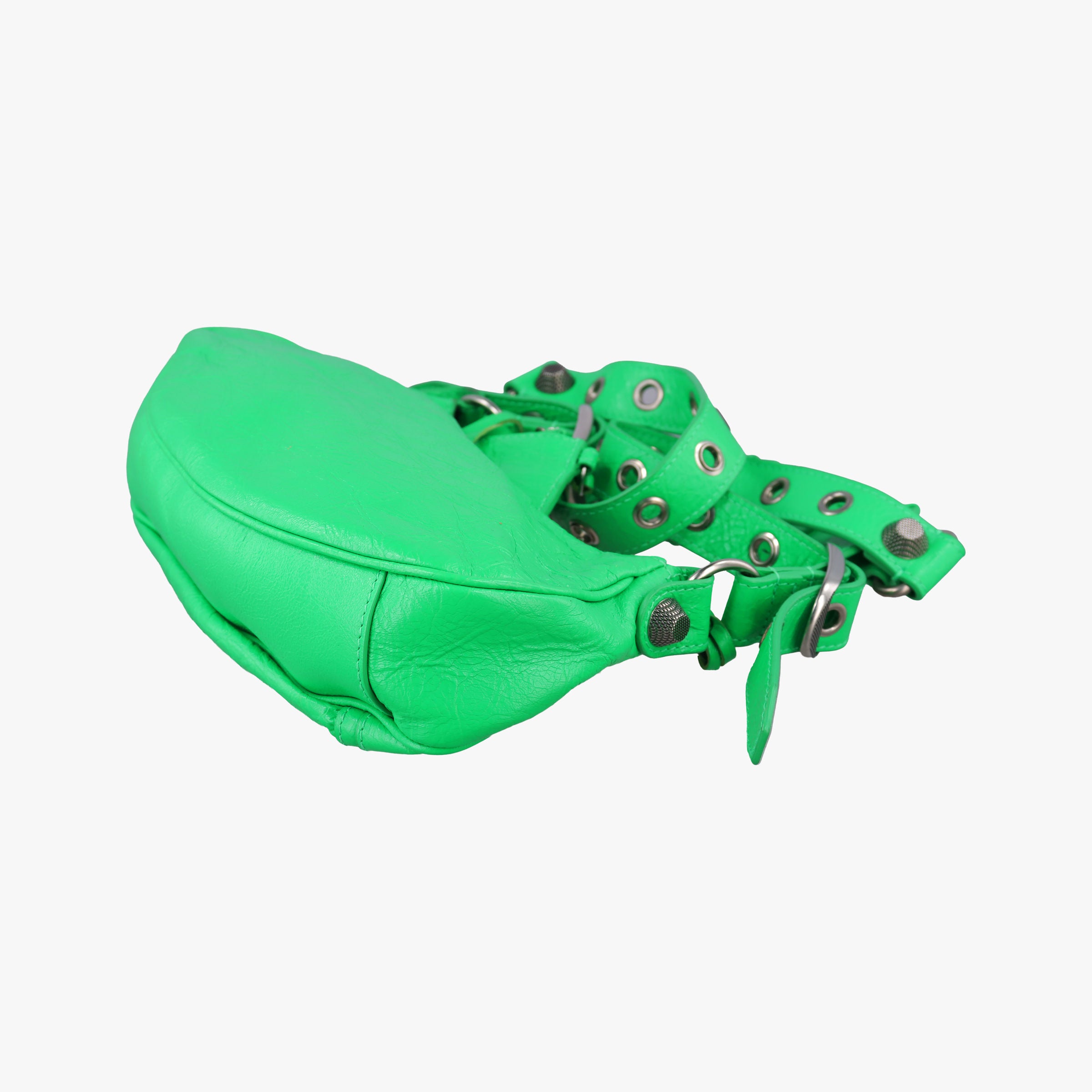 Pre-owned Balenciaga Le Cagole Green lambskin  shoulderbag | stylenewstar