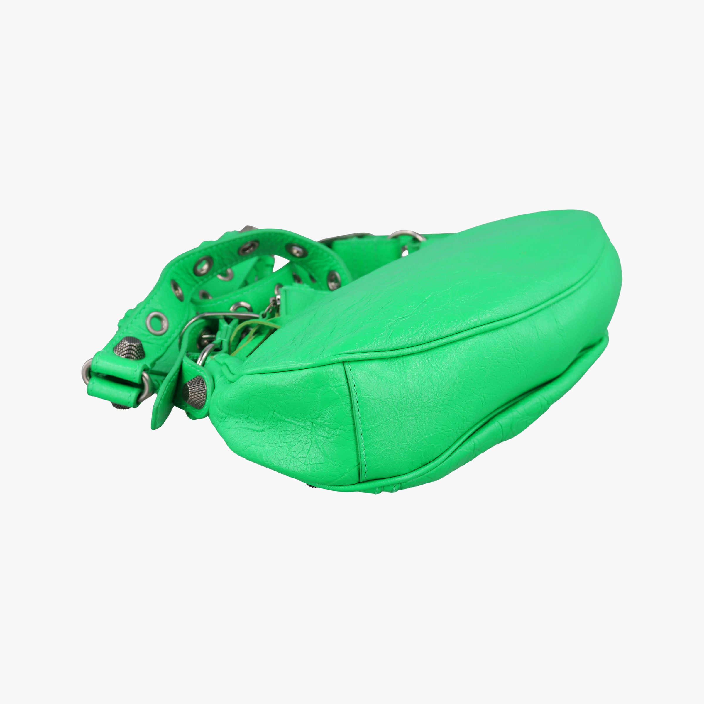 Pre-owned Balenciaga Le Cagole Green lambskin  shoulderbag | stylenewstar