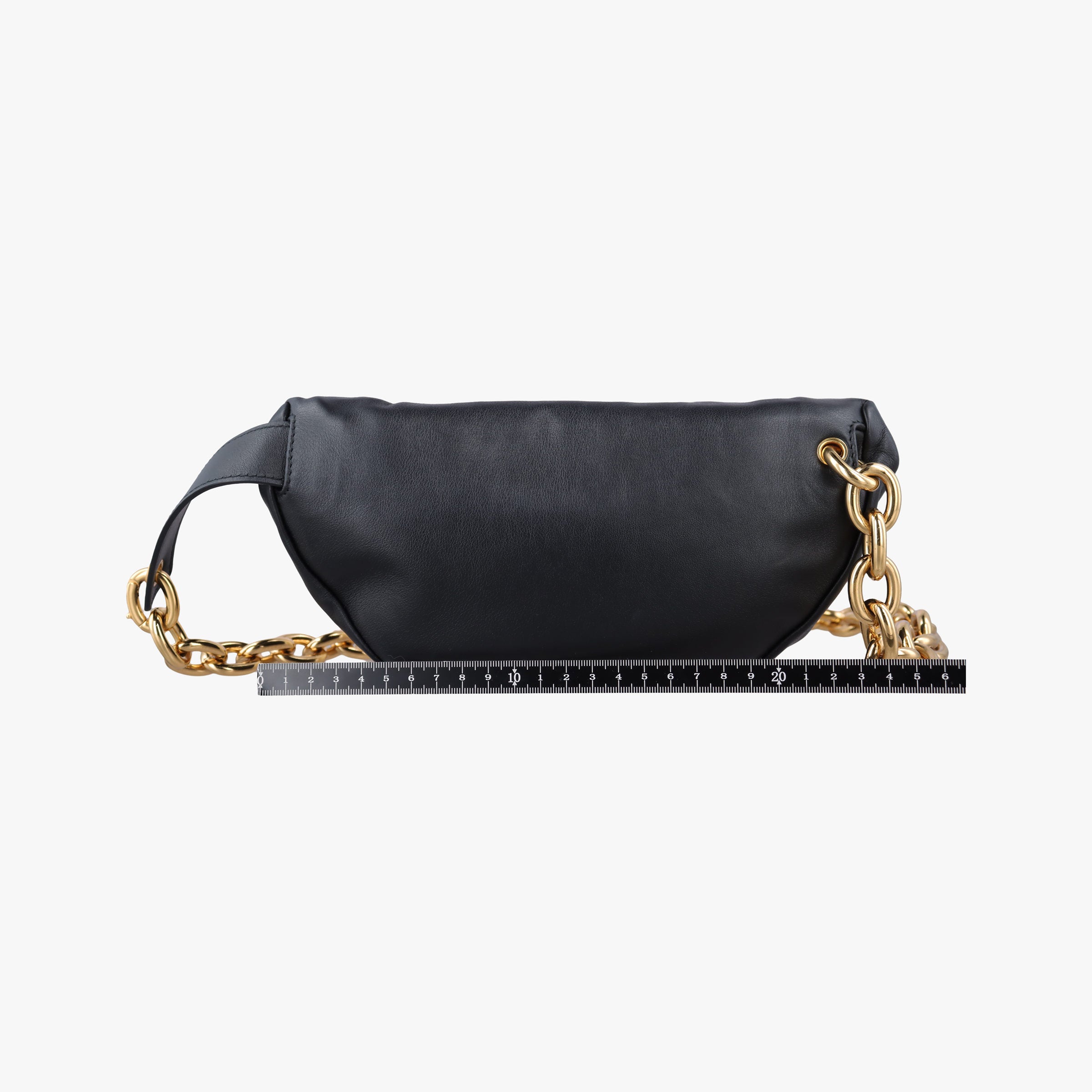 Vintage Bottega Veneta The Chain Pouch Black Lambskin  shoulderbag | stylenewstar