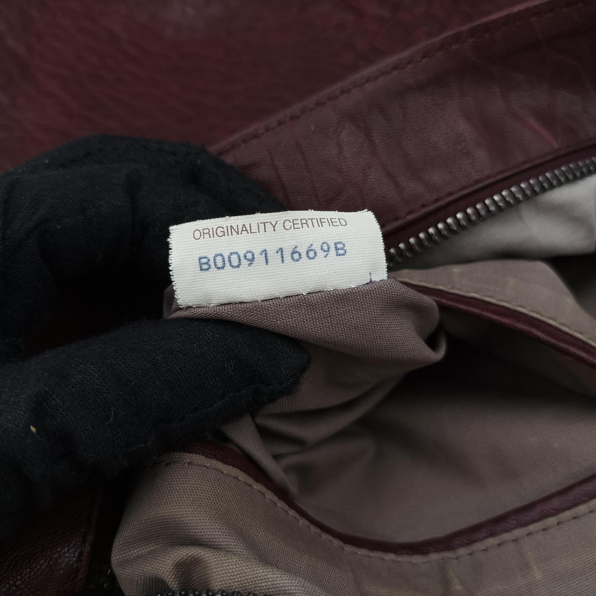 Pre-owned Bottega Veneta Intrecciato Burgundy Leather  shoulderbag | stylenewstar