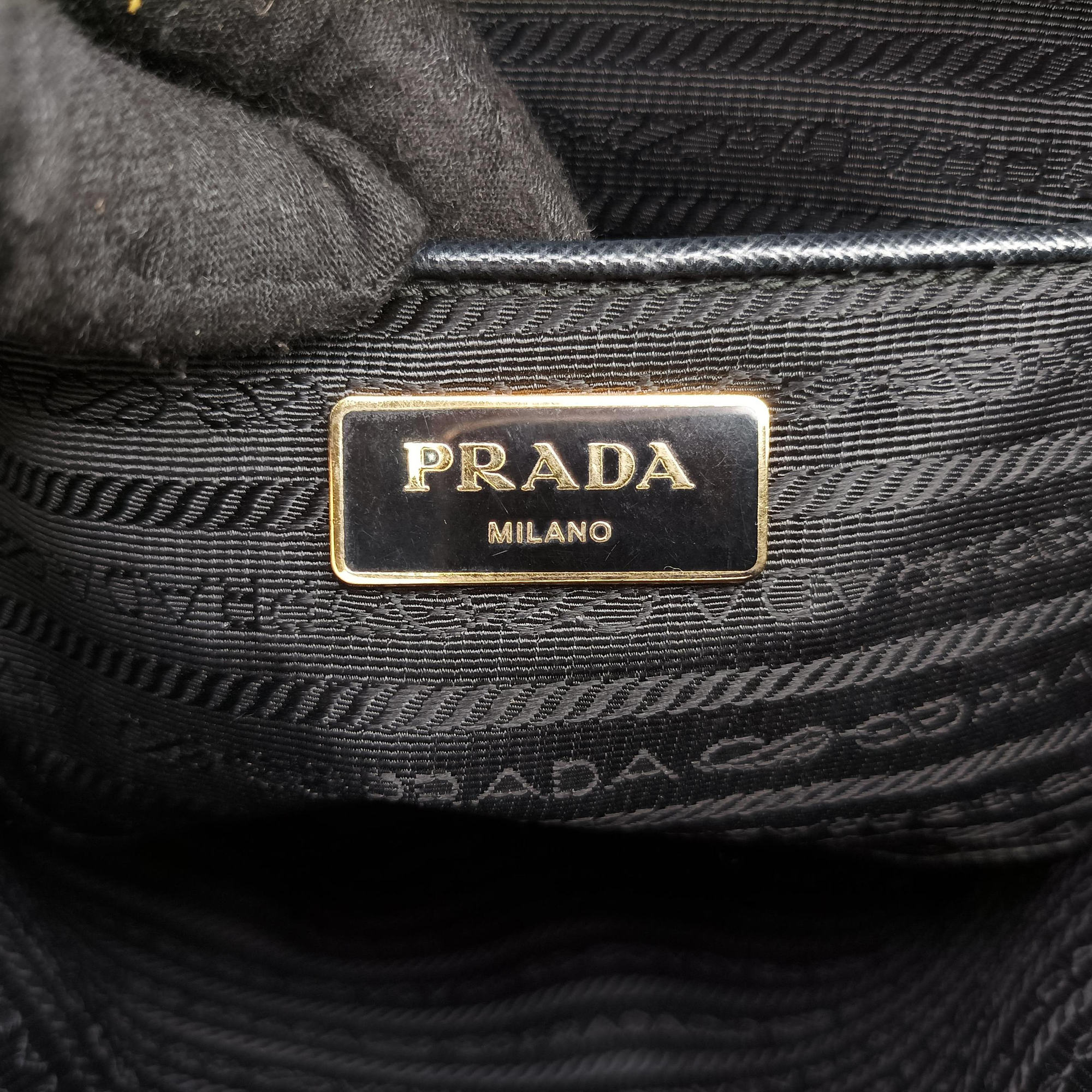Pre-owned Prada Galleria Black SAFFIANO　Leather BN1802 shoulderbag | stylenewstar