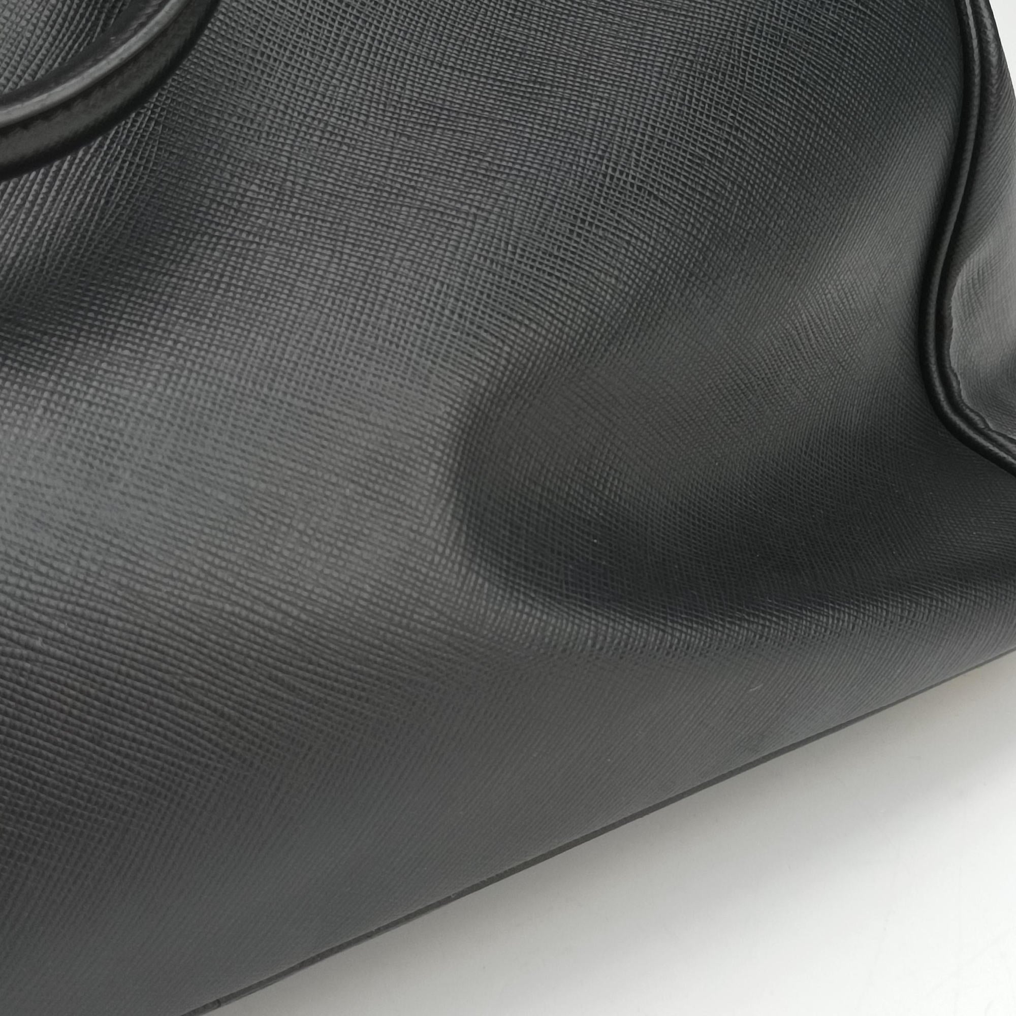 Pre-owned Prada Galleria Black SAFFIANO　Leather BN1802 shoulderbag | stylenewstar