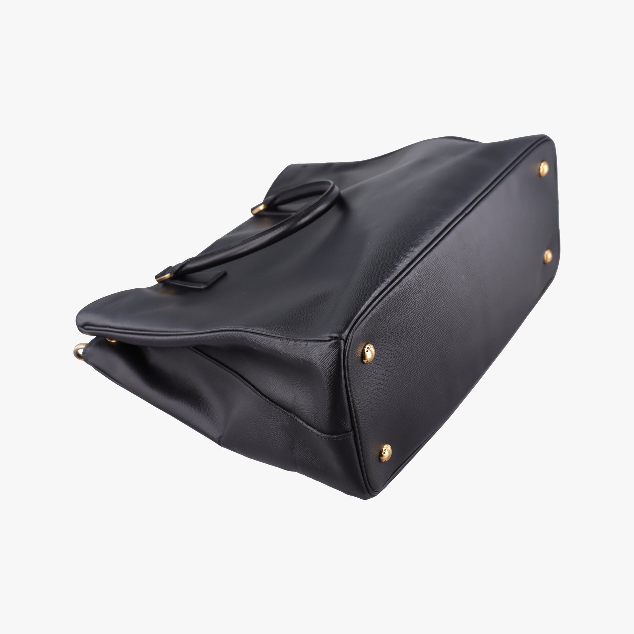 Pre-owned Prada Galleria Black SAFFIANO　Leather BN1802 shoulderbag | stylenewstar