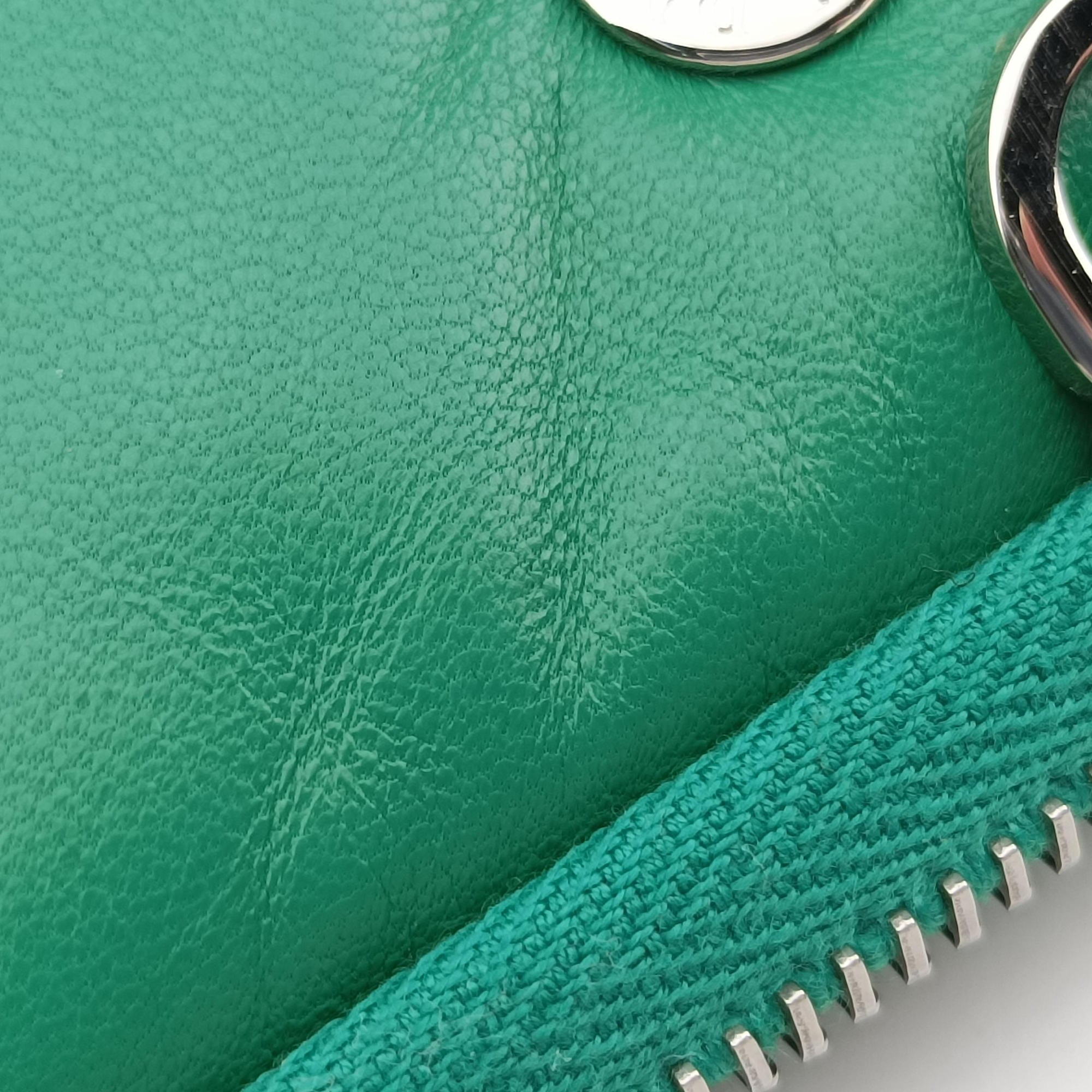 Secondhand Prada triangle mini Green Leather 1NR015 shoulderbag | stylenewstar