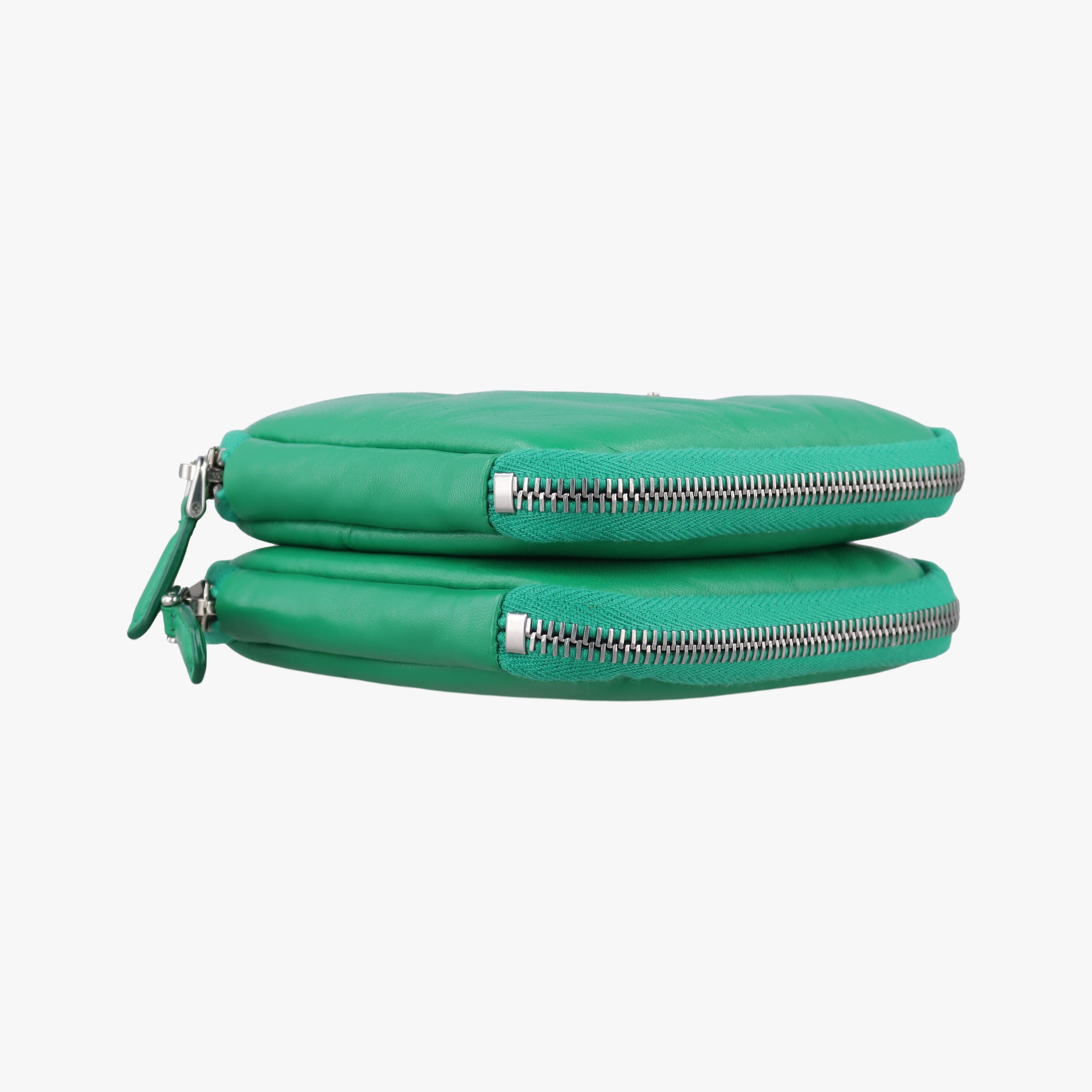 Secondhand Prada triangle mini Green Leather 1NR015 shoulderbag | stylenewstar