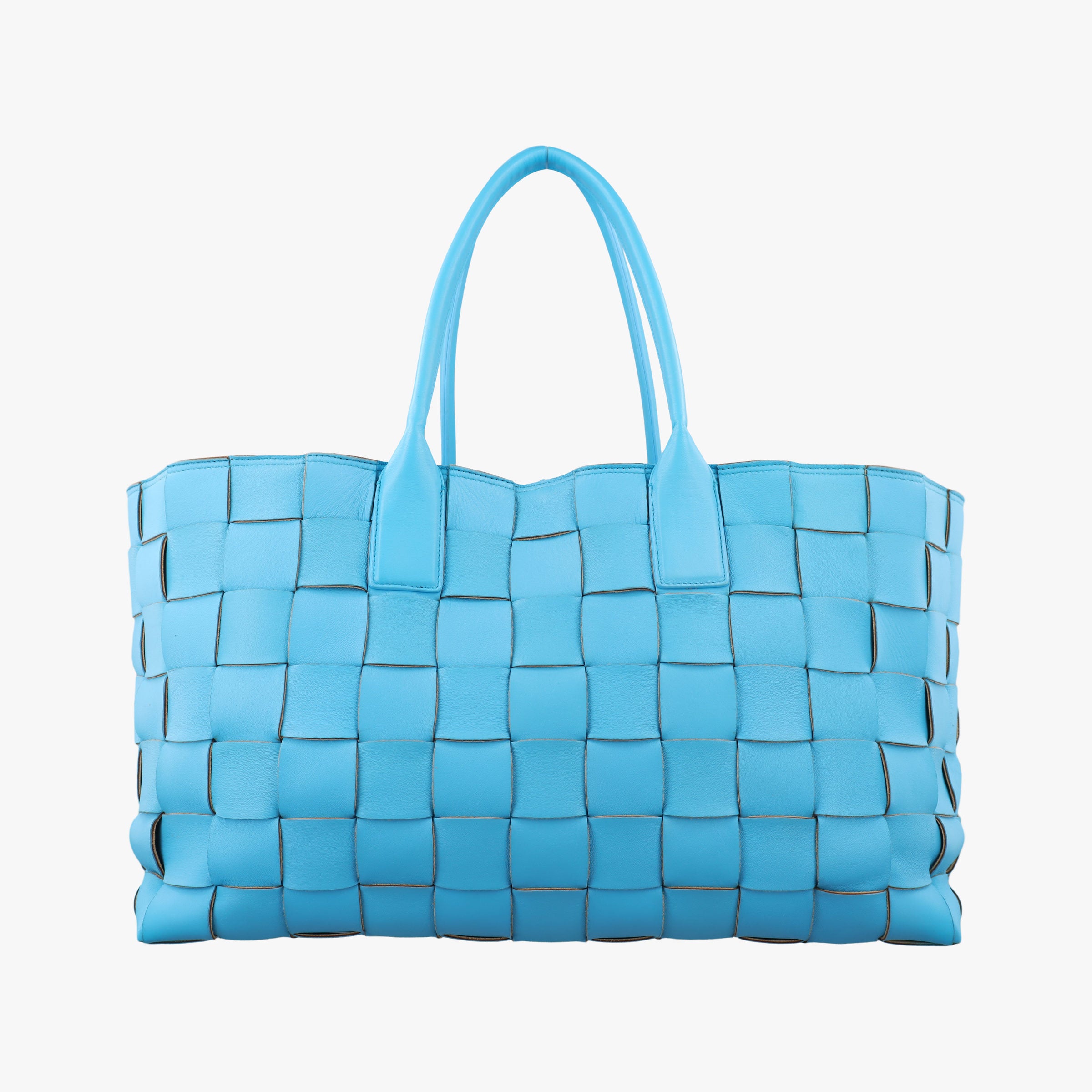 Vintage Bottega Veneta padded intrecciato Blue lambskin  handbag | stylenewstar