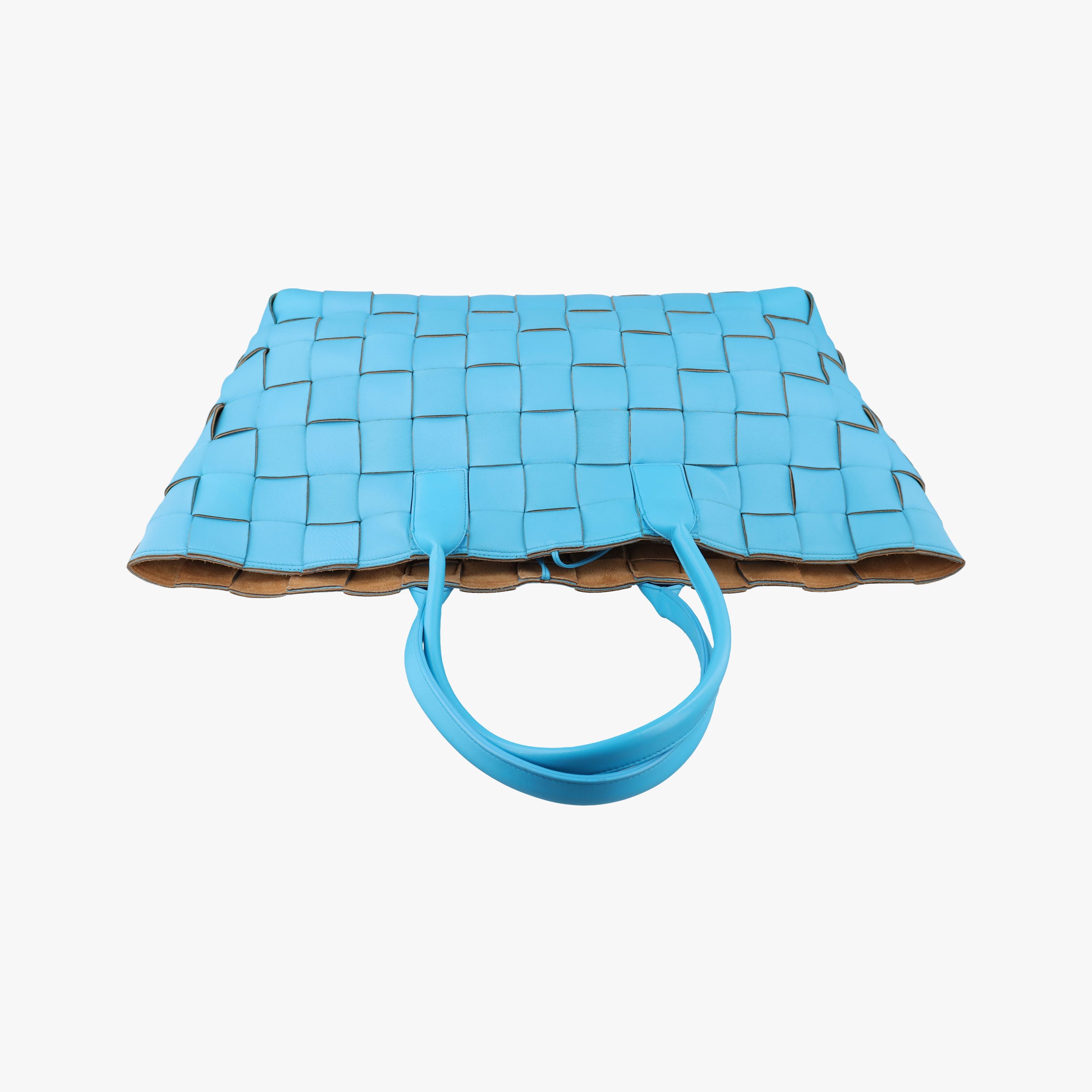 Vintage Bottega Veneta padded intrecciato Blue lambskin  handbag | stylenewstar