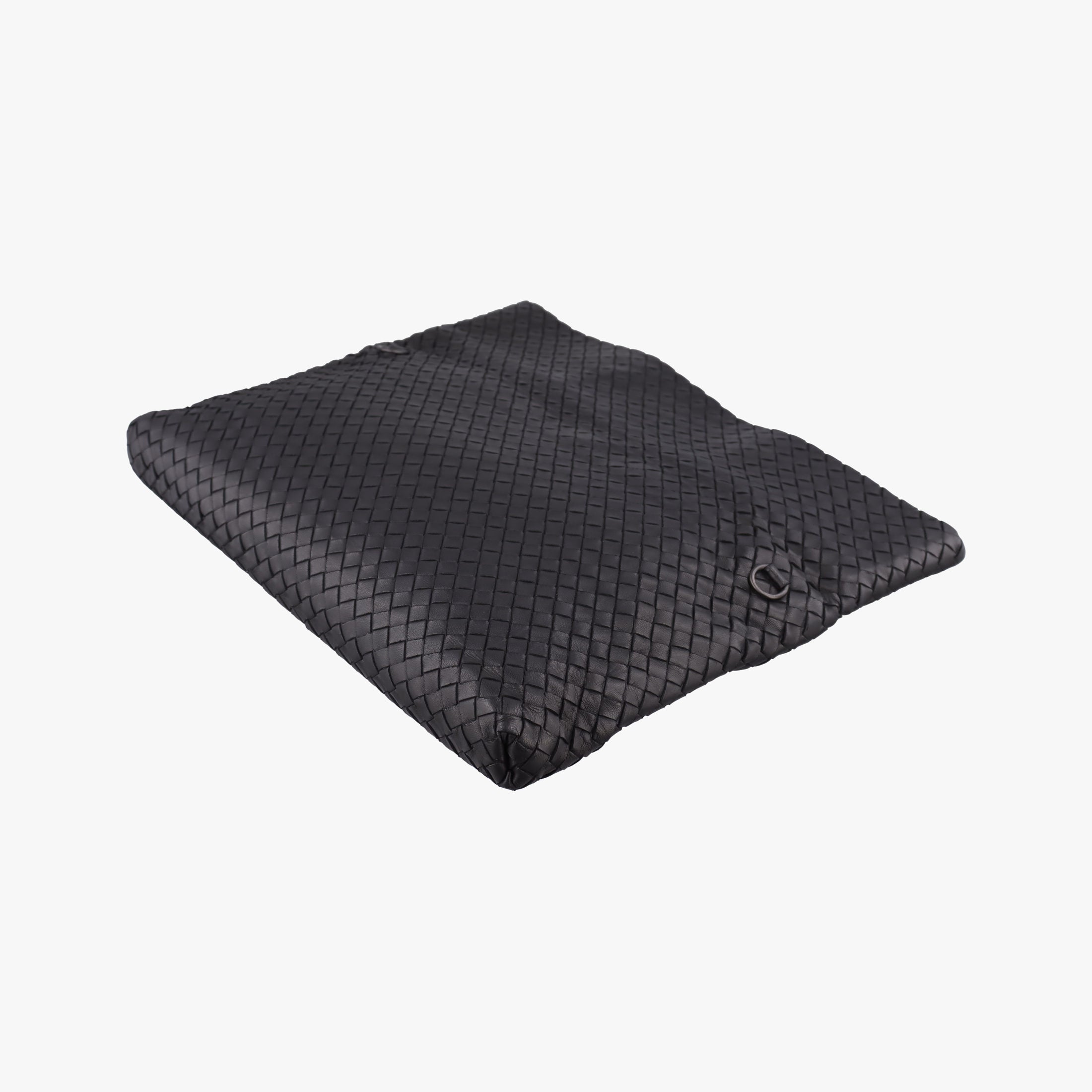 Pre-owned Bottega Veneta Intrecciato Black lambskin  shoulderbag | stylenewstar