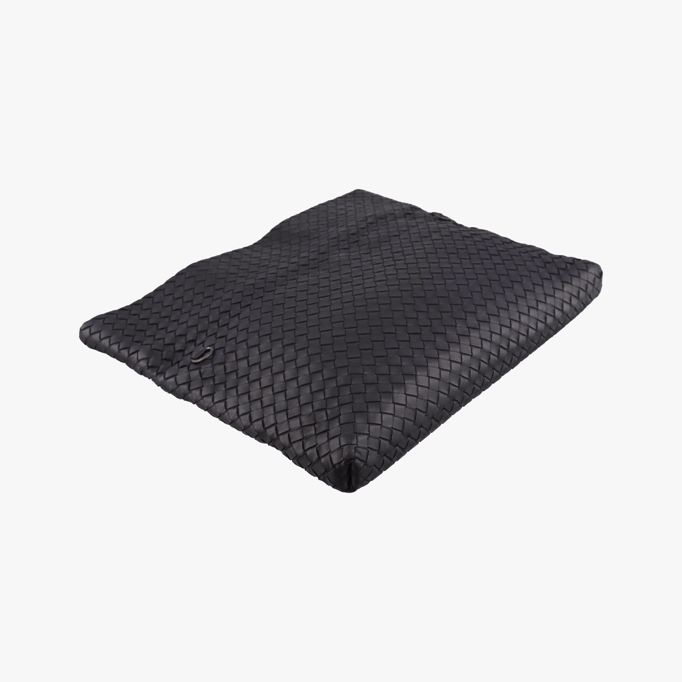 Pre-owned Bottega Veneta Intrecciato Black lambskin  shoulderbag | stylenewstar