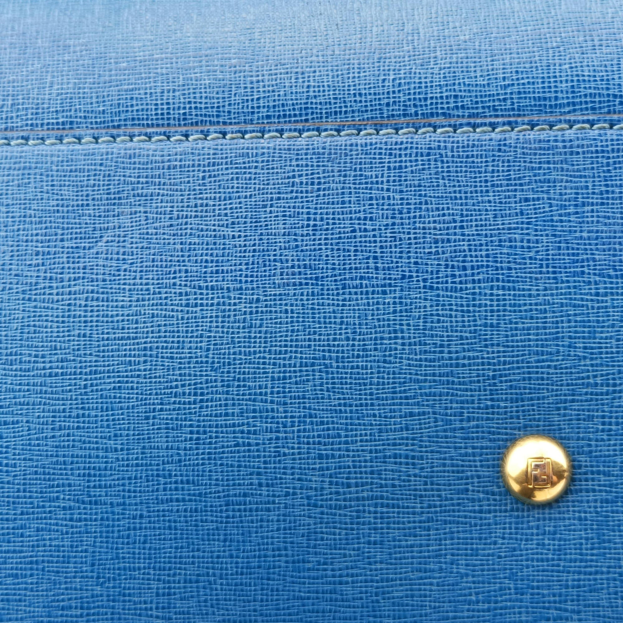 Vintage Fendi 2 JOURS Blue Leather 8BH250 shoulderbag | stylenewstar